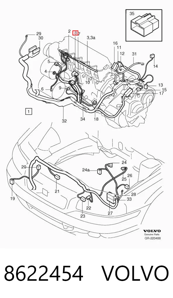 Compre 7703297953 Renault (RVI) Cabo (adaptador) do injetor