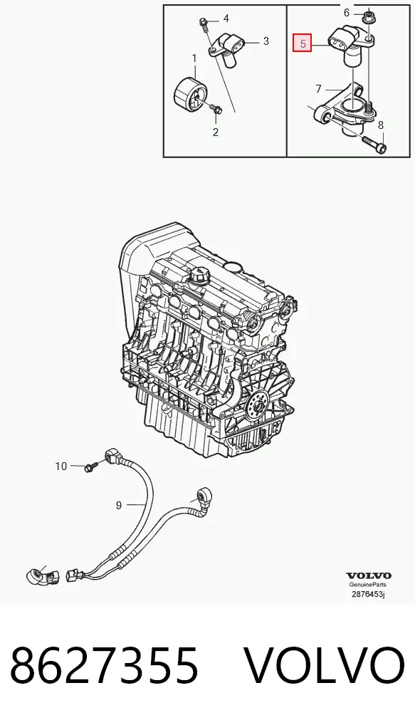 8627355 Volvo Sensor de posição (de revoluções) de cambota