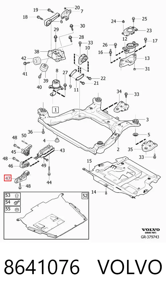 Compre Coxim de transmissão (suporte da caixa de mudança) Volvo S80 2