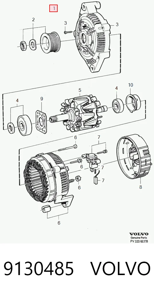 9130485 Volvo Gerador