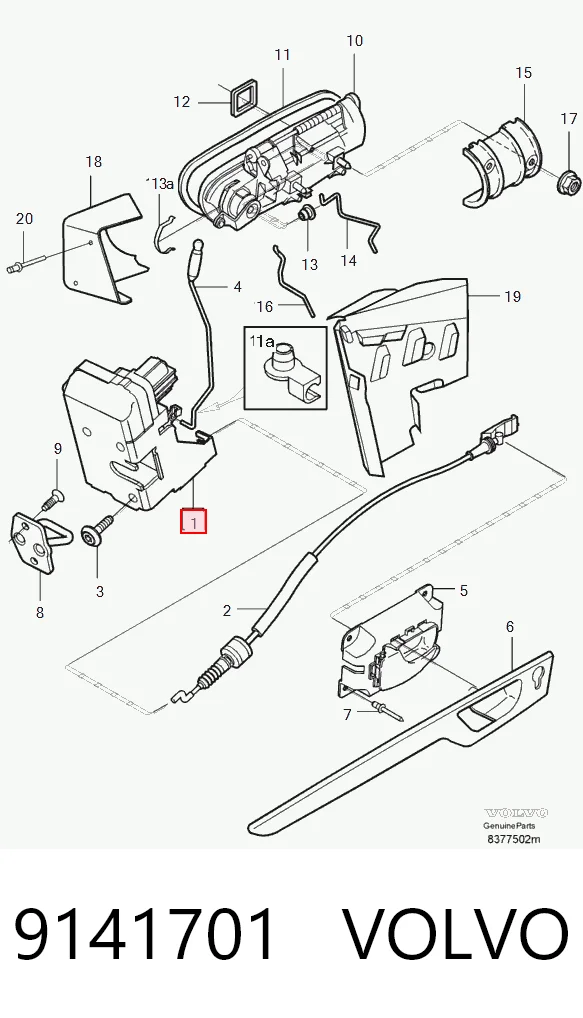 Compre Fecho da porta dianteira esquerda Volvo XC90 