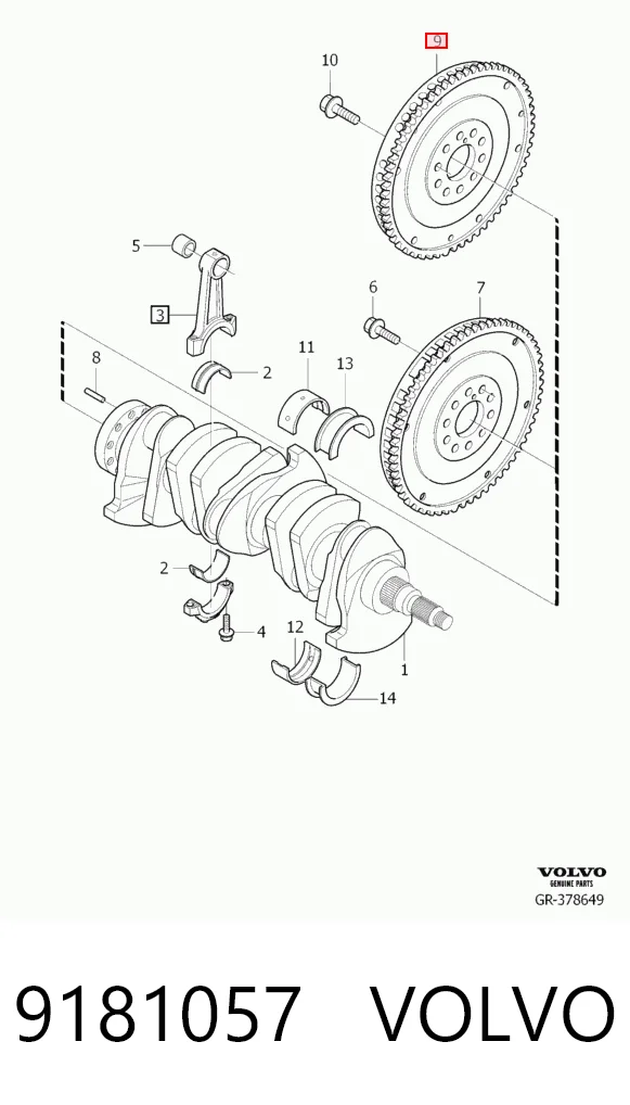Volante de motor 415013411 INA