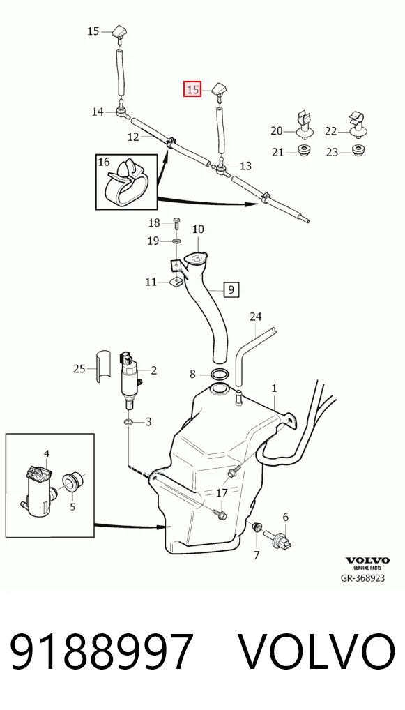 Injetor de fluido para lavador de pára-brisas Goodway WWNVO30655605 preço, a partir de 4,61 USD