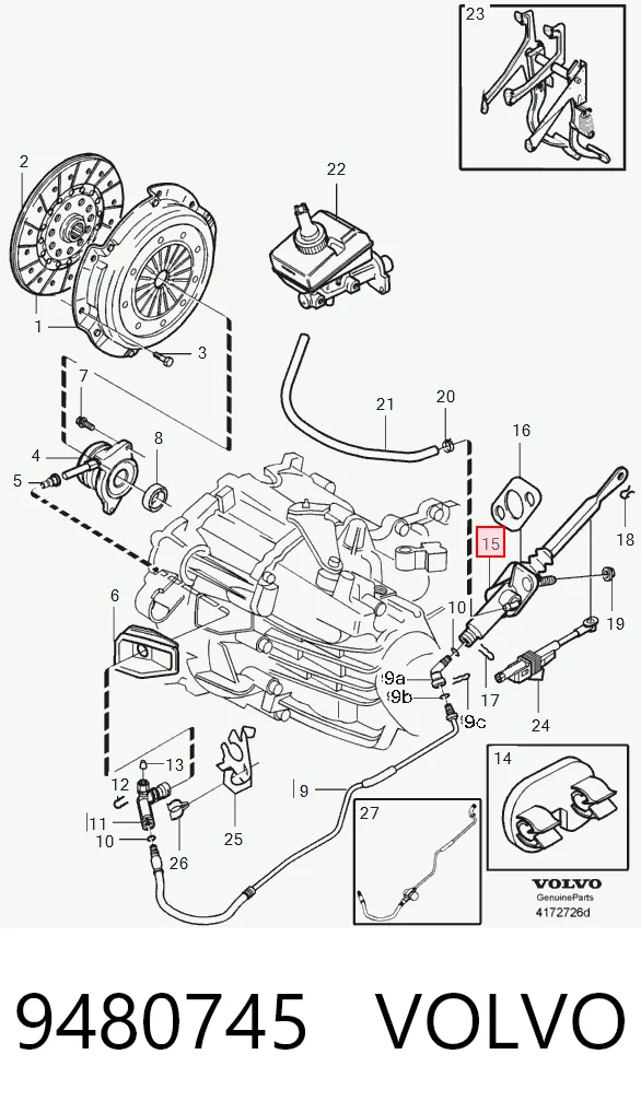 Cilindro mestre de embraiagem Volvo S80 preço, a partir de 46,19 USD