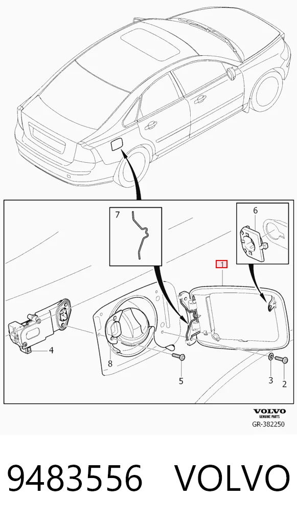 Alcapão do tanque de combustível Volvo V50  MW ao melhor preço