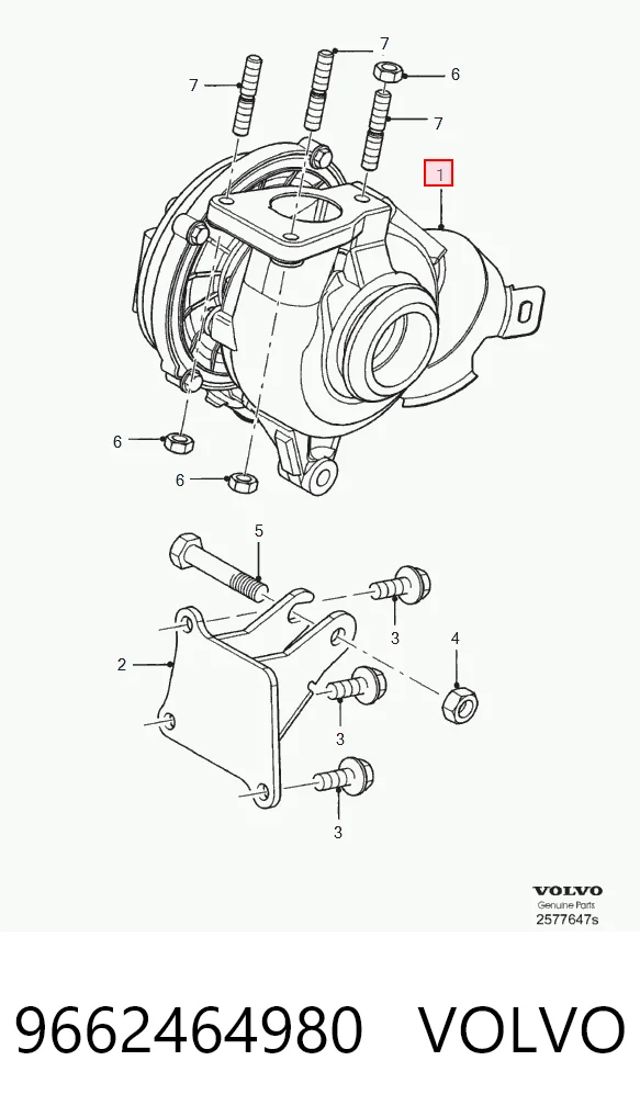 9662464980 Volvo Turbina