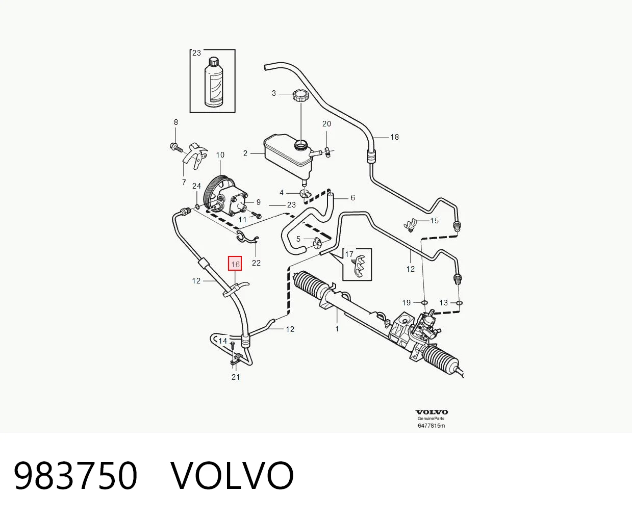Braçadeira de plástico universal 41800381 Fiat/Alfa/Lancia