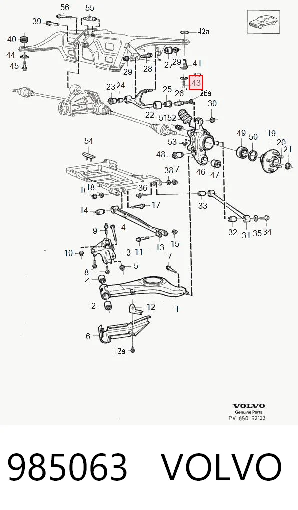 985063 Volvo Relê retrator do motor de arranco
