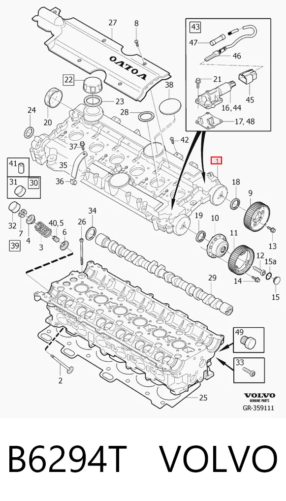 B6294T Volvo Cabeça de motor (CBC)
