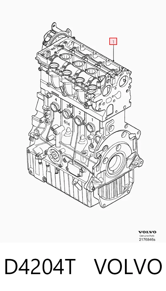 D4204T Volvo Motor montado
