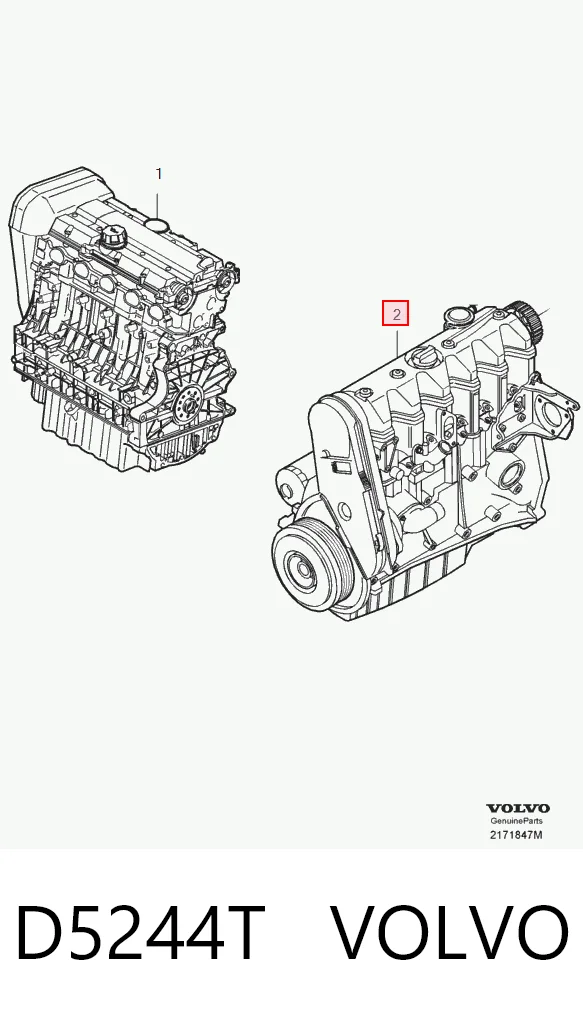 D5244T Volvo Motor montado