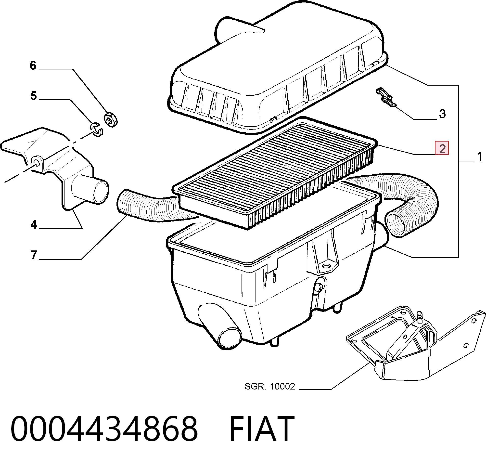 0004434868 Fiat/Alfa/Lancia