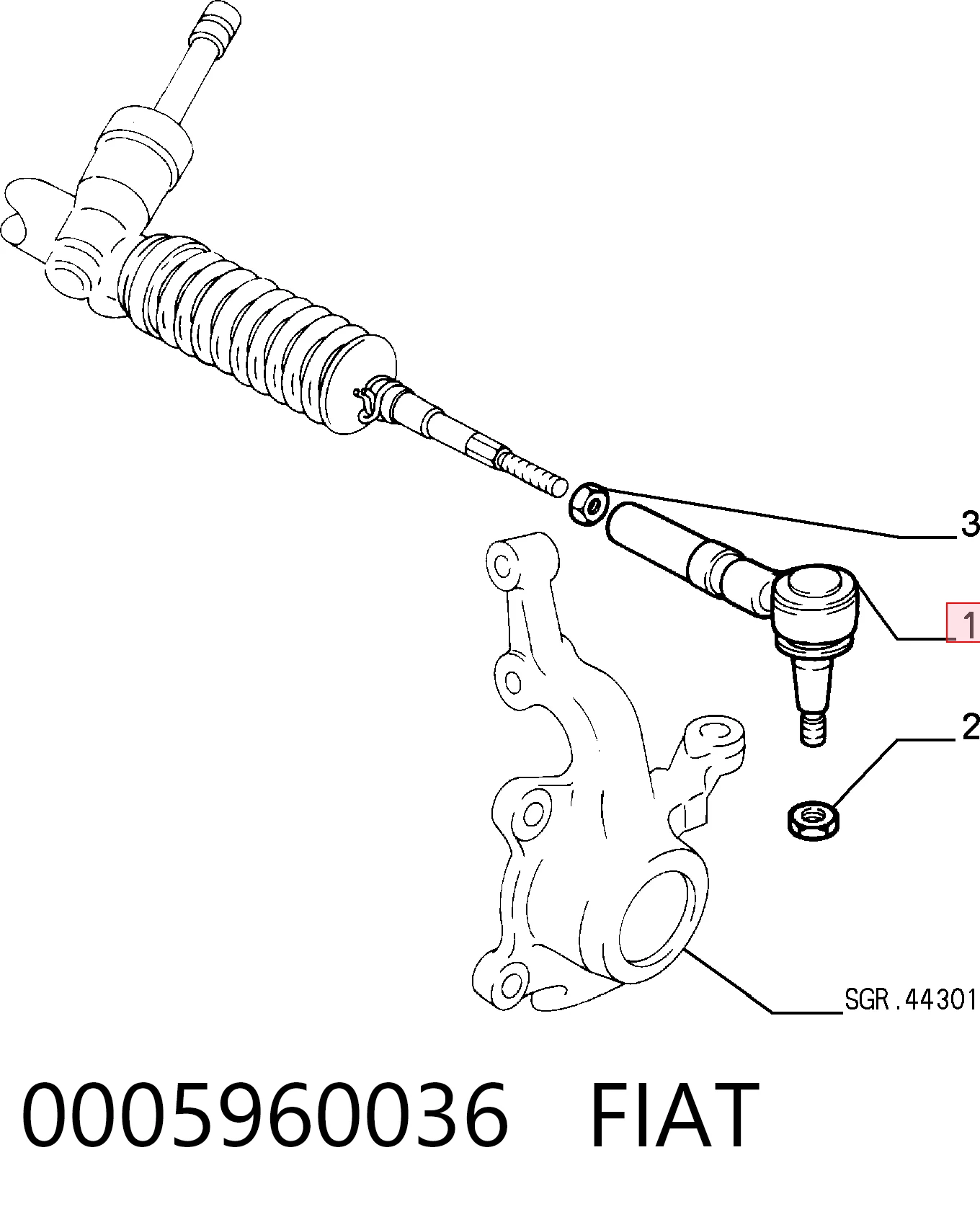 0005960036 Fiat/Alfa/Lancia