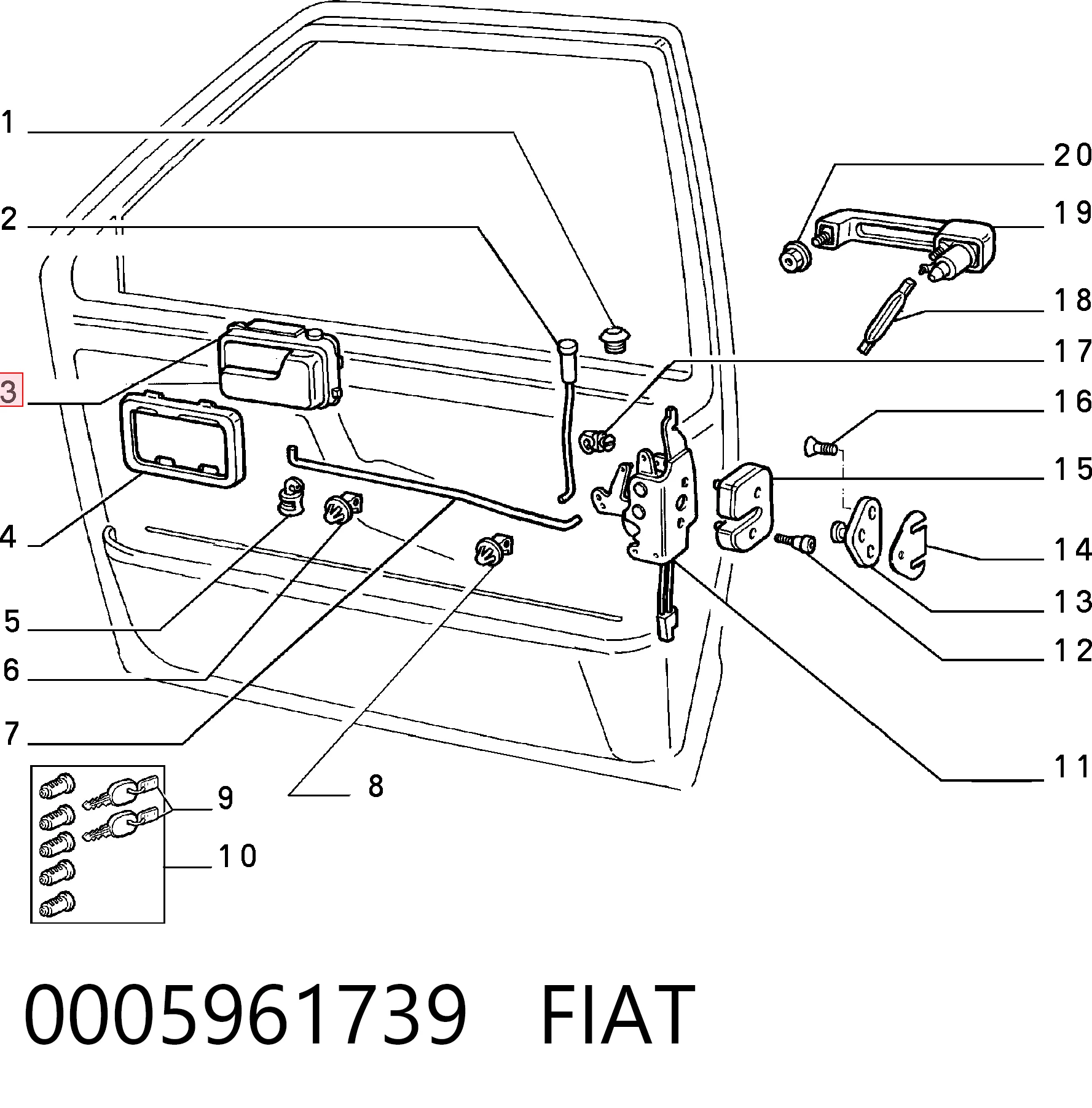 0005961739 Fiat/Alfa/Lancia