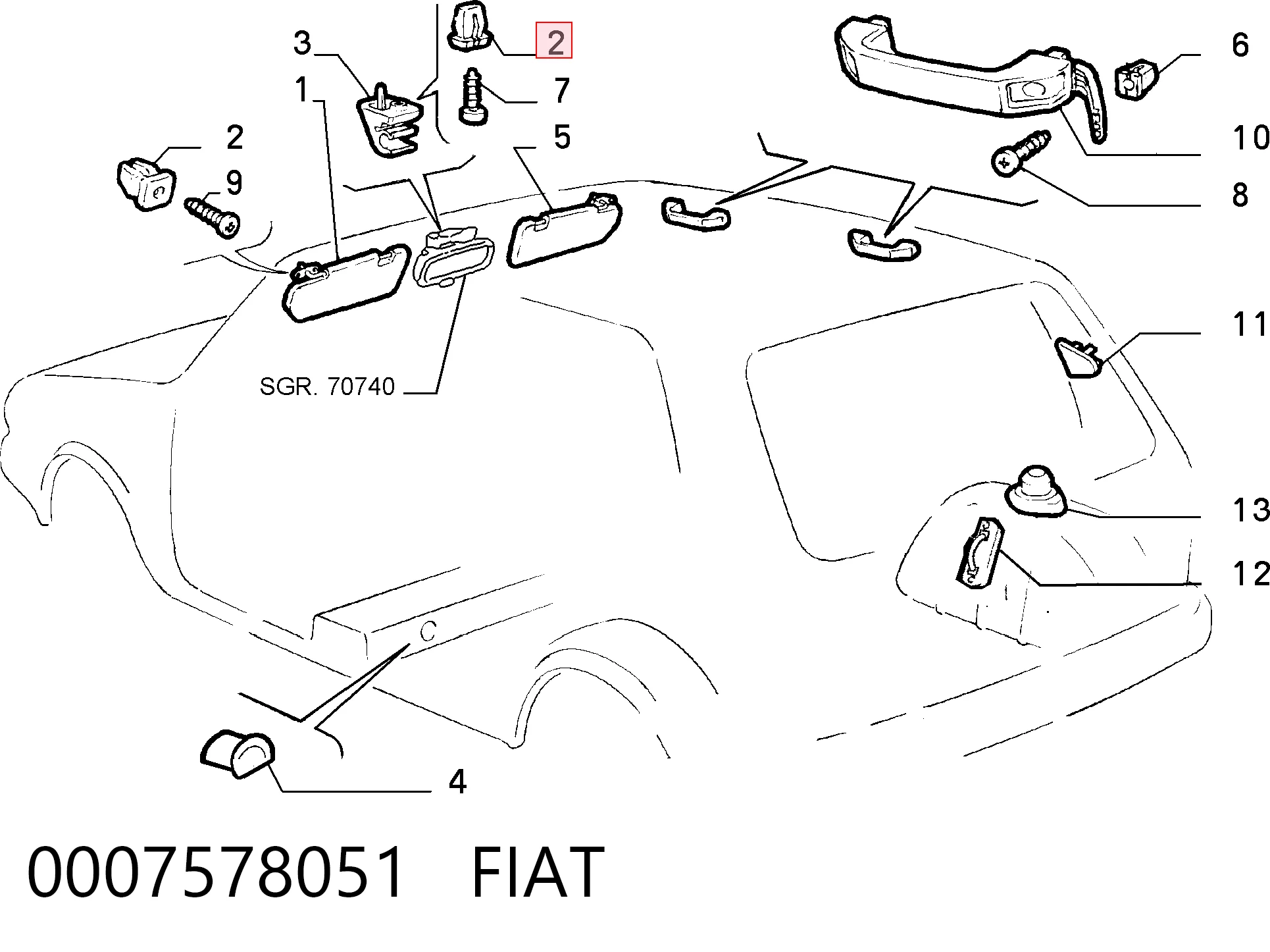 0007578051 Fiat/Alfa/Lancia