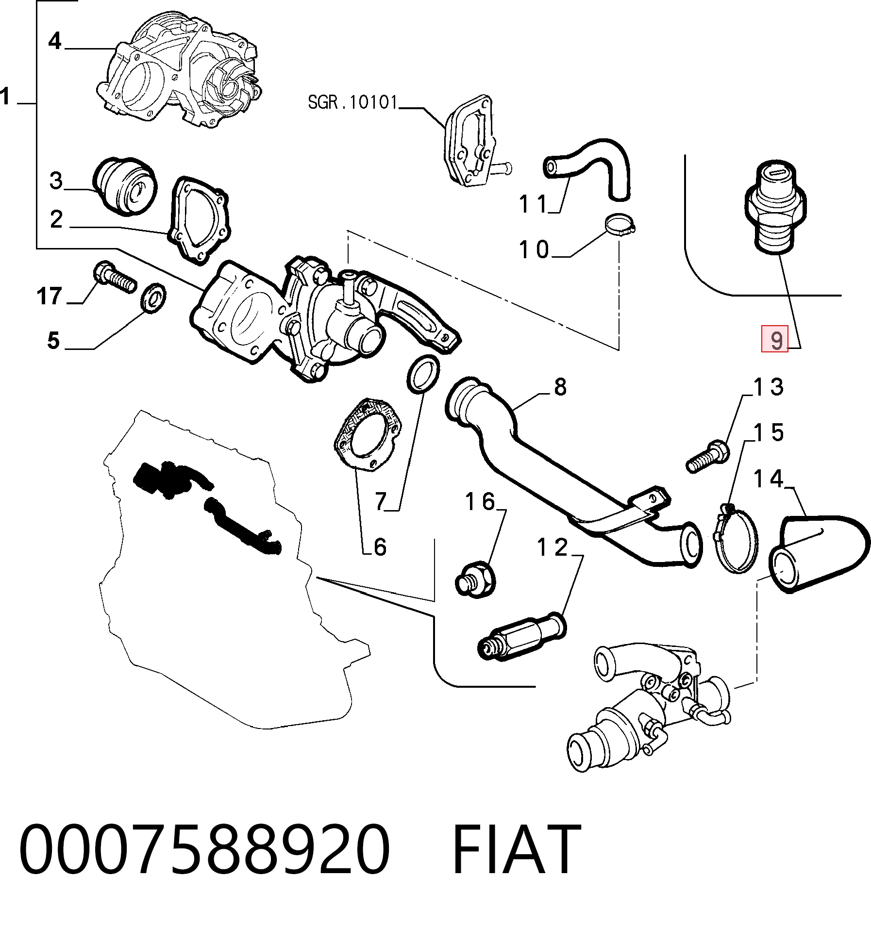 0007588920 Fiat/Alfa/Lancia