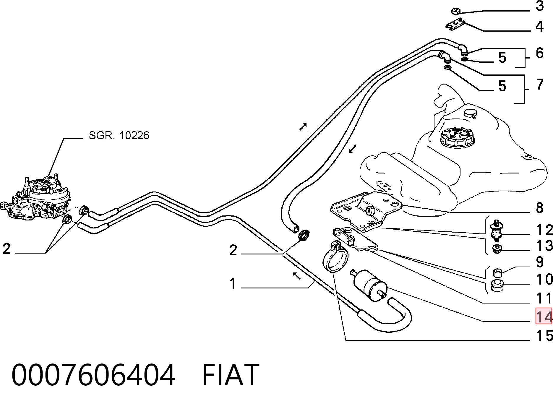 0007606404 Fiat/Alfa/Lancia