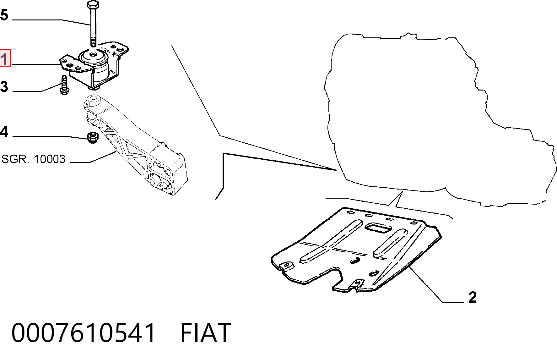 0007610541 Fiat/Alfa/Lancia