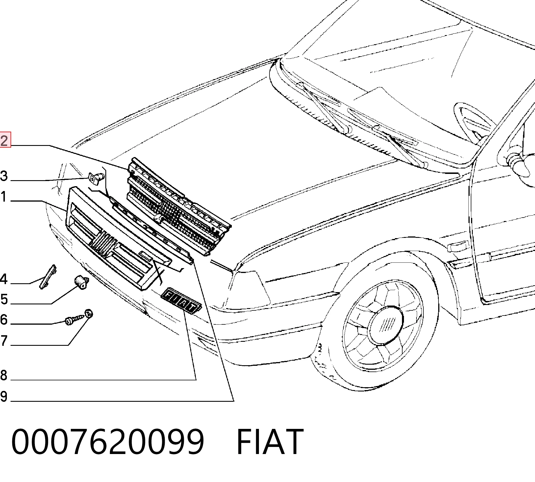 0007620099 Fiat/Alfa/Lancia
