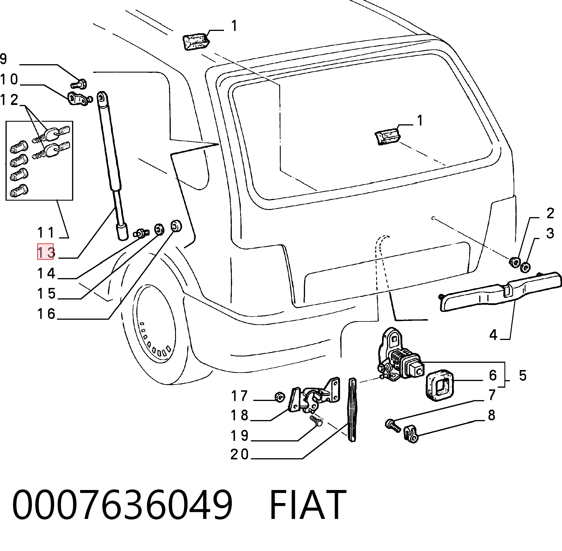0007636049 Fiat/Alfa/Lancia