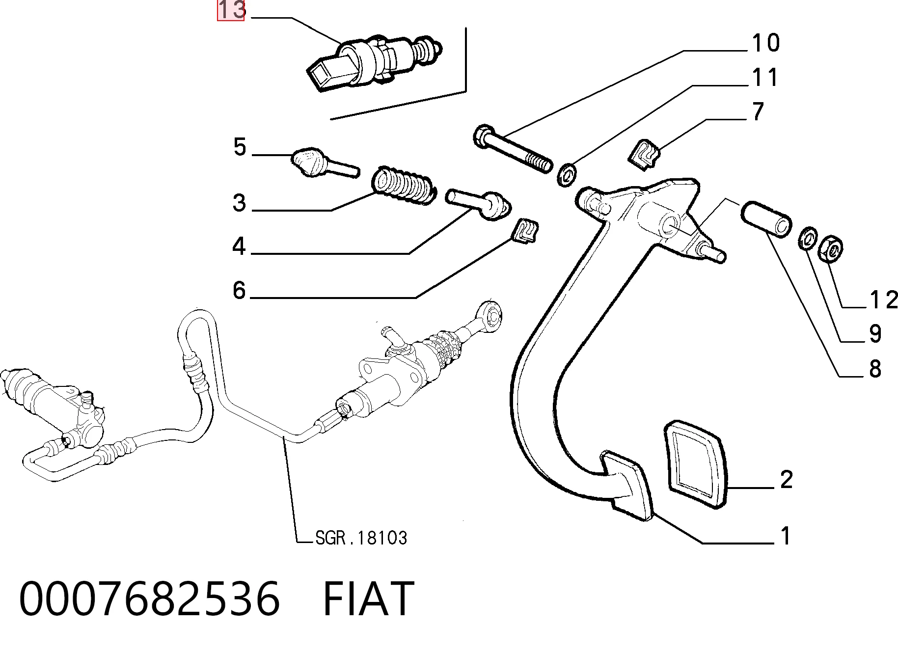 0007682536 Fiat/Alfa/Lancia