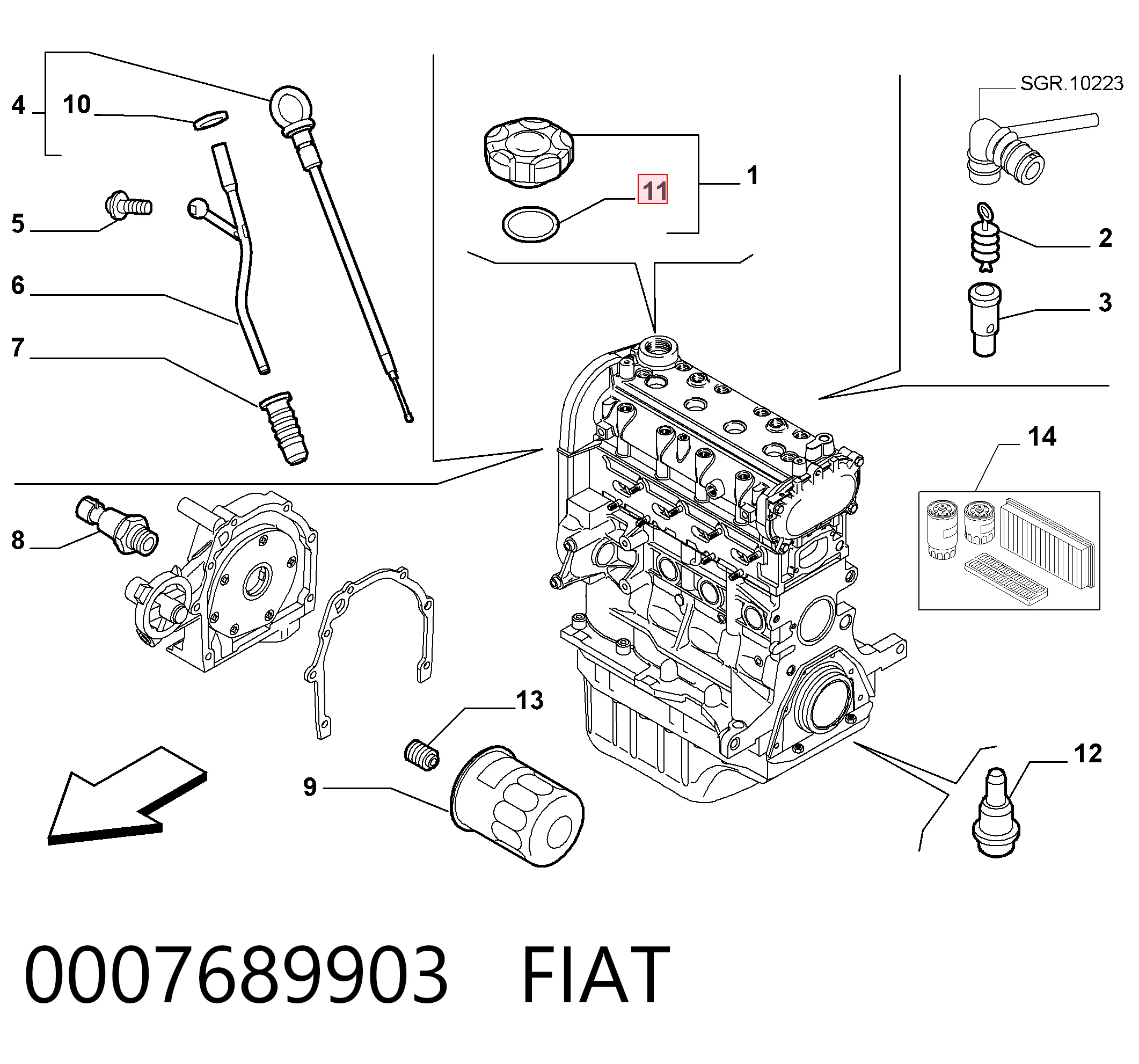 0007689903 Fiat/Alfa/Lancia