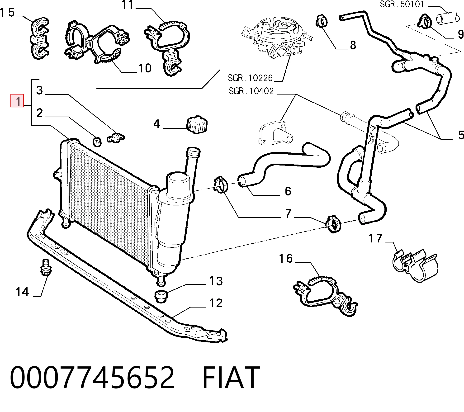0007745652 Fiat/Alfa/Lancia
