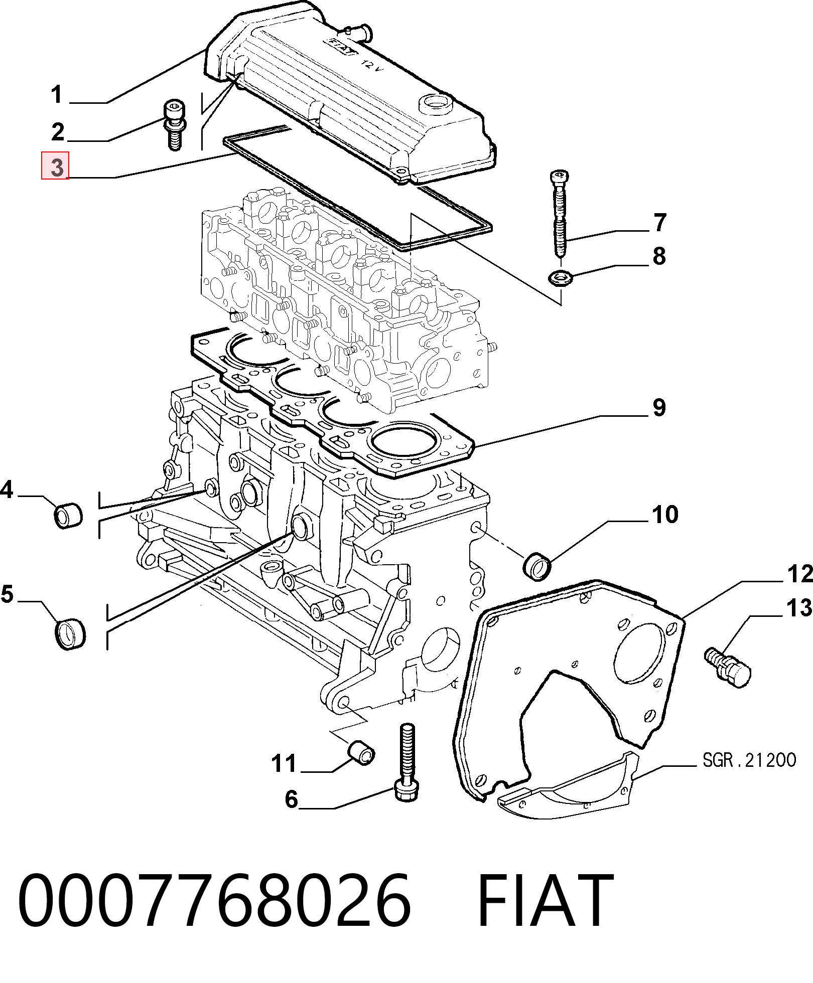 0007768026 Fiat/Alfa/Lancia