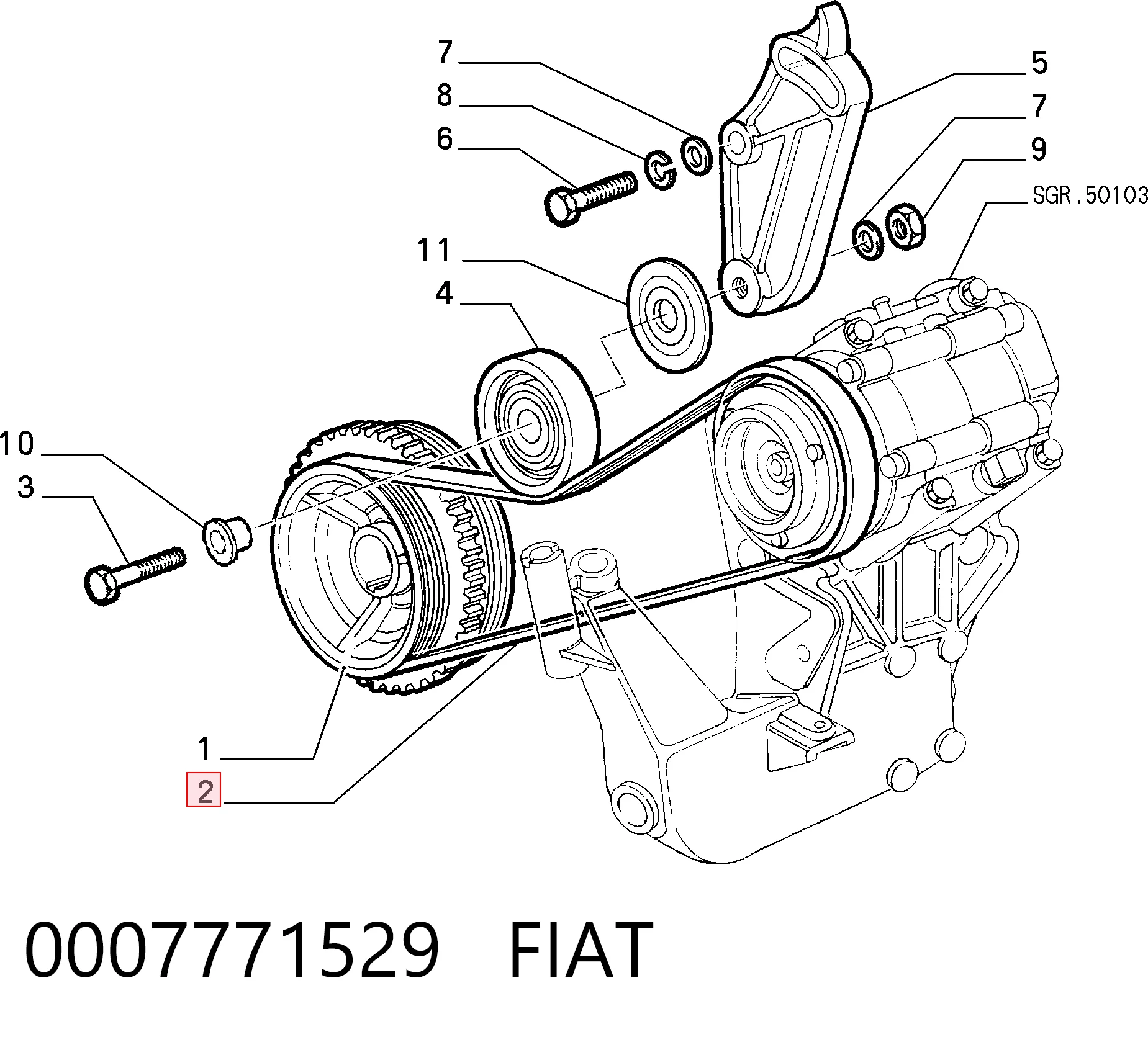 0007771529 Fiat/Alfa/Lancia