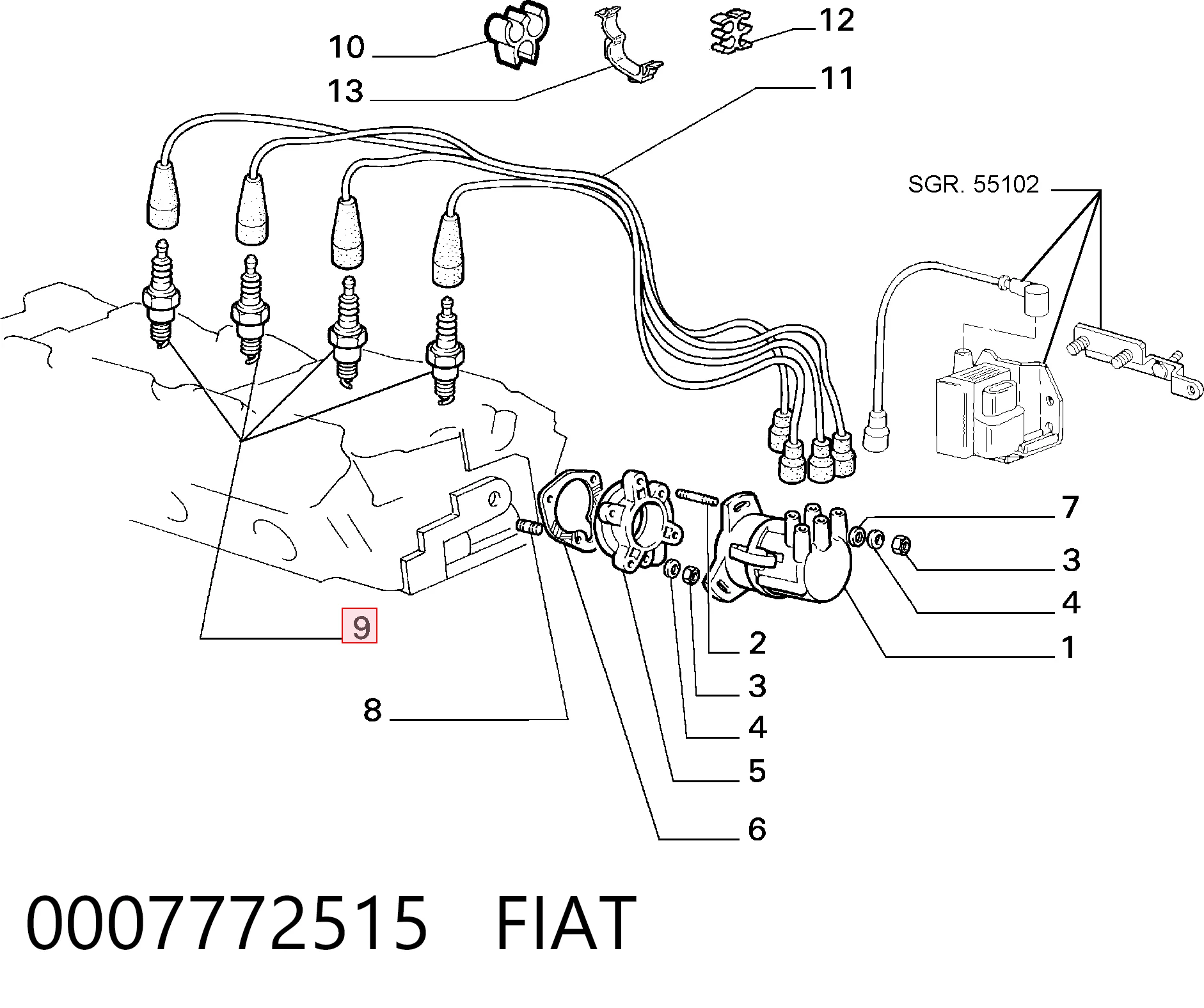 0007772515 Fiat/Alfa/Lancia