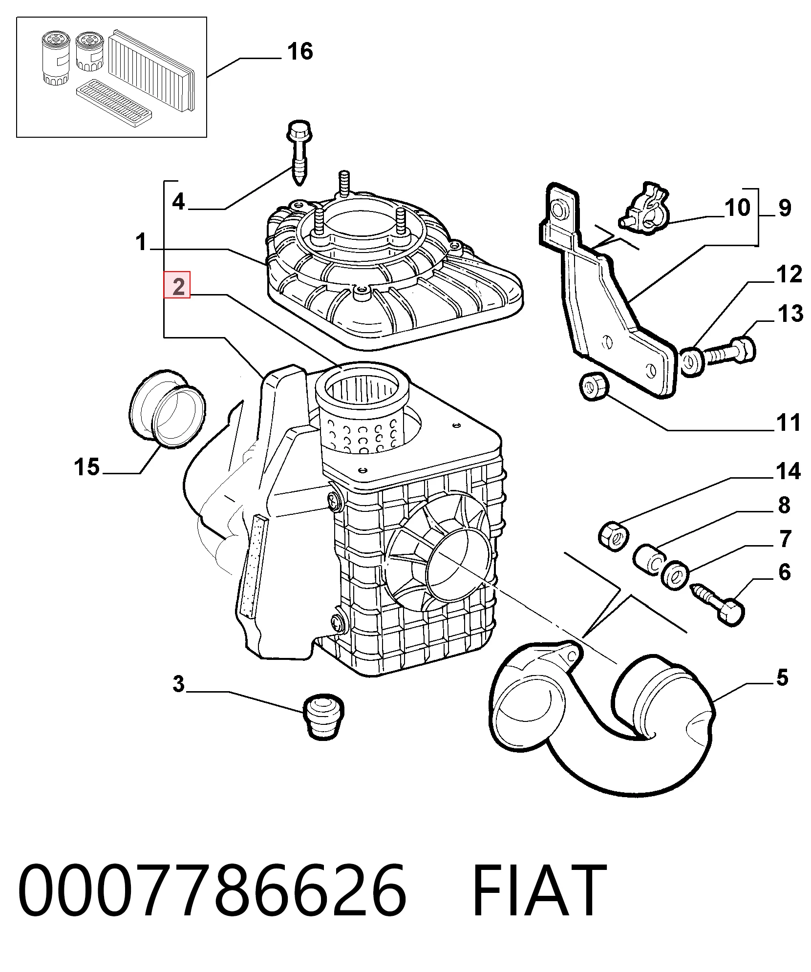 0007786626 Fiat/Alfa/Lancia