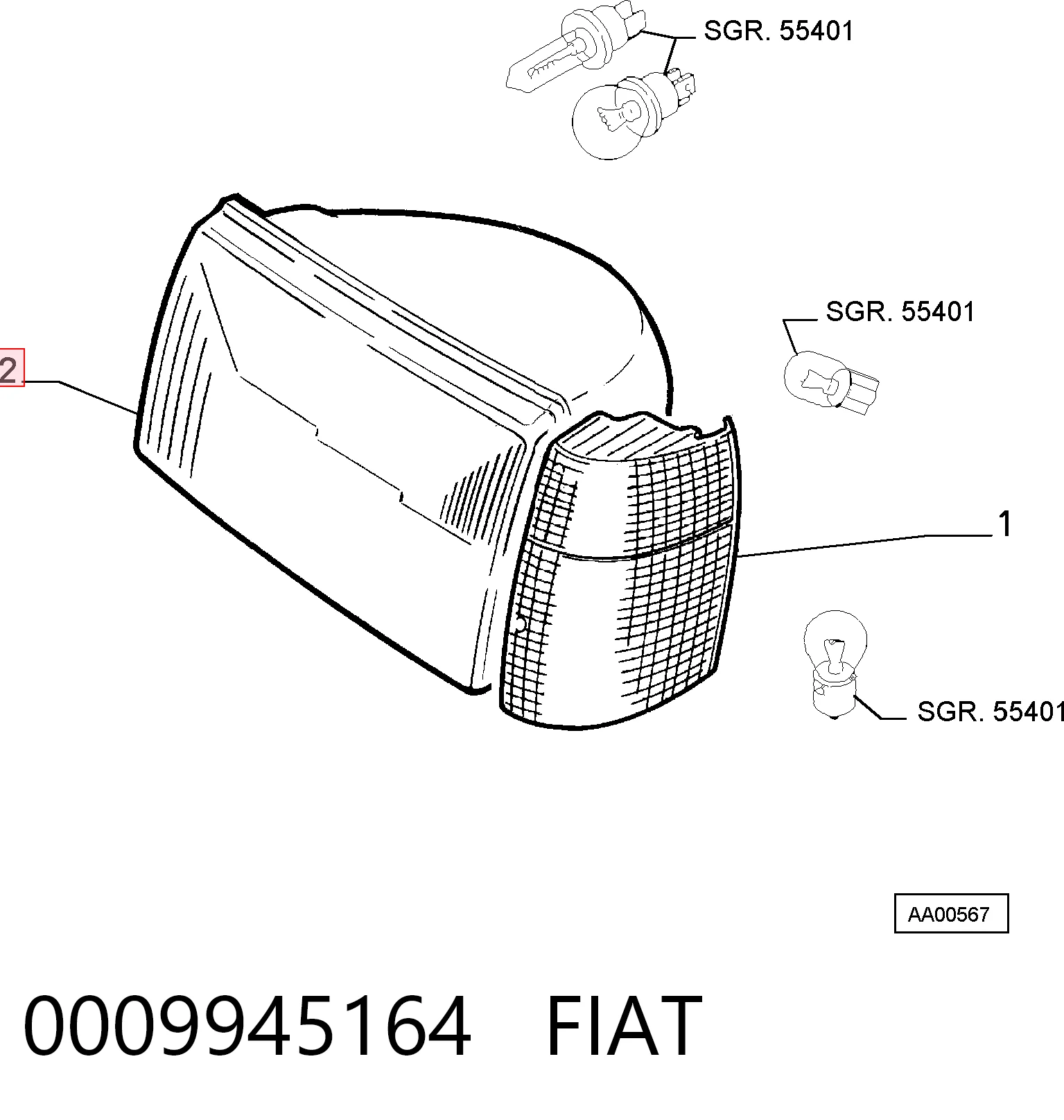 LPB152 Magneti Marelli Luz esquerda
