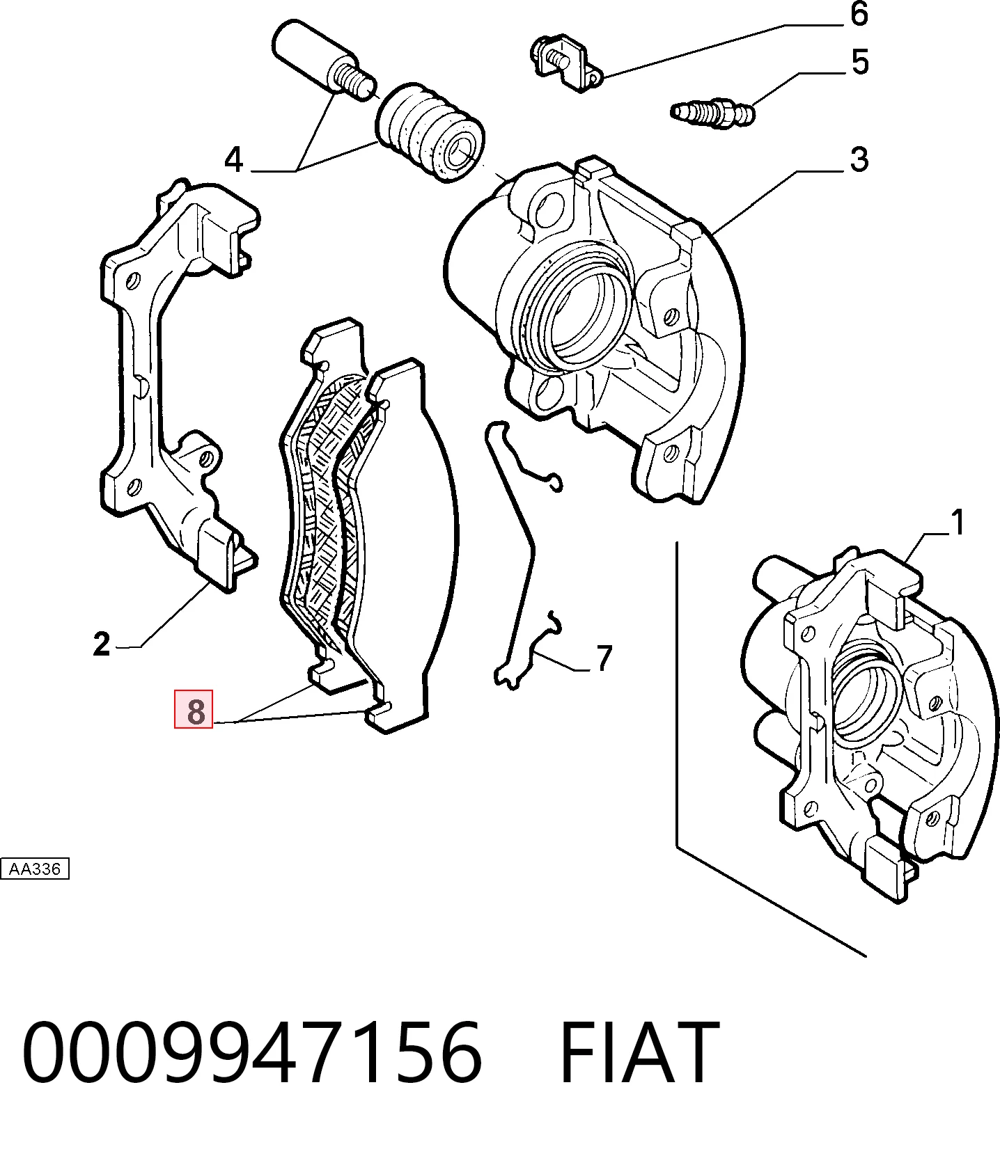 0009947156 Fiat/Alfa/Lancia