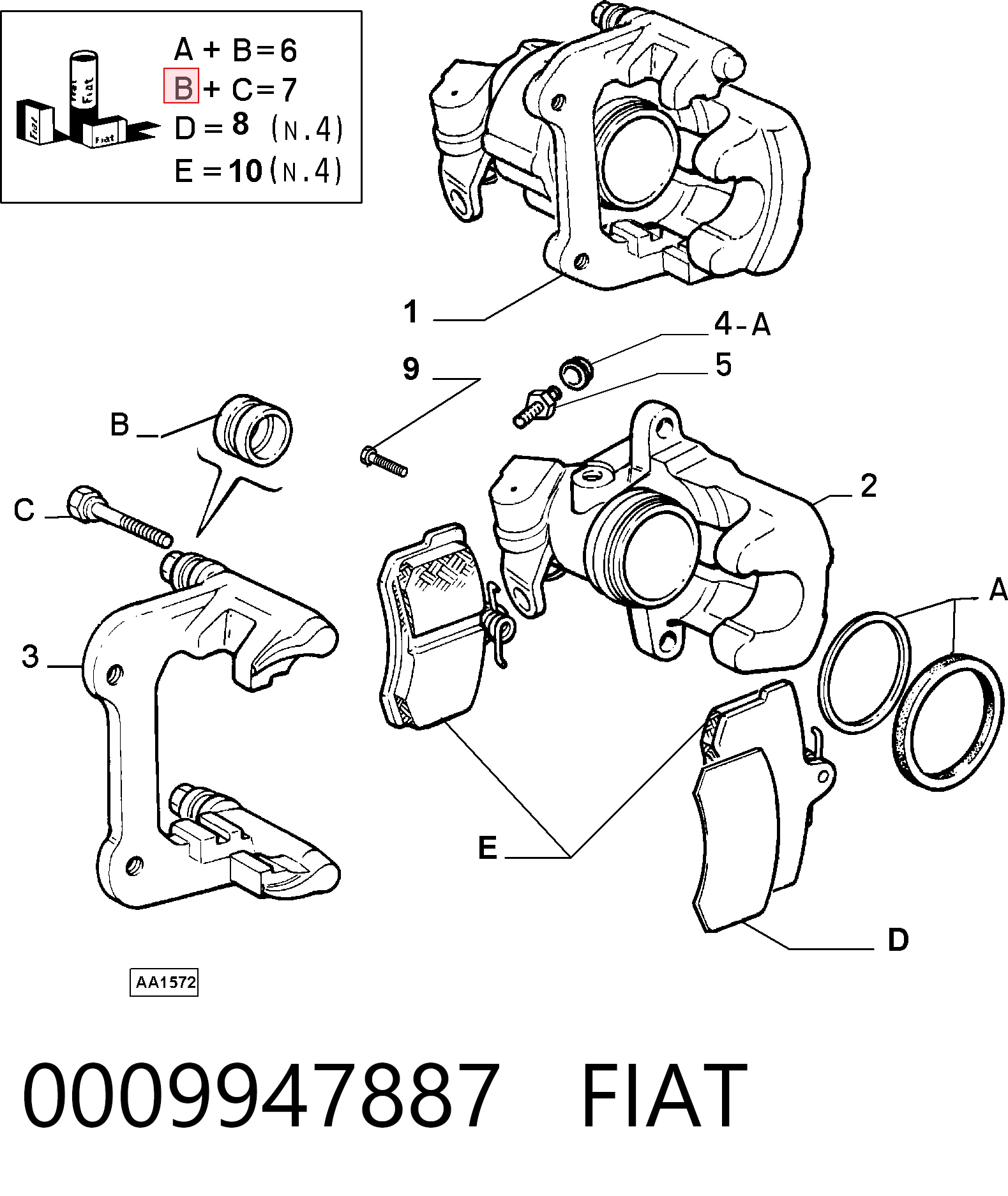 Compre 191698471 VAG Kit de reparação de suporte do freio traseiro