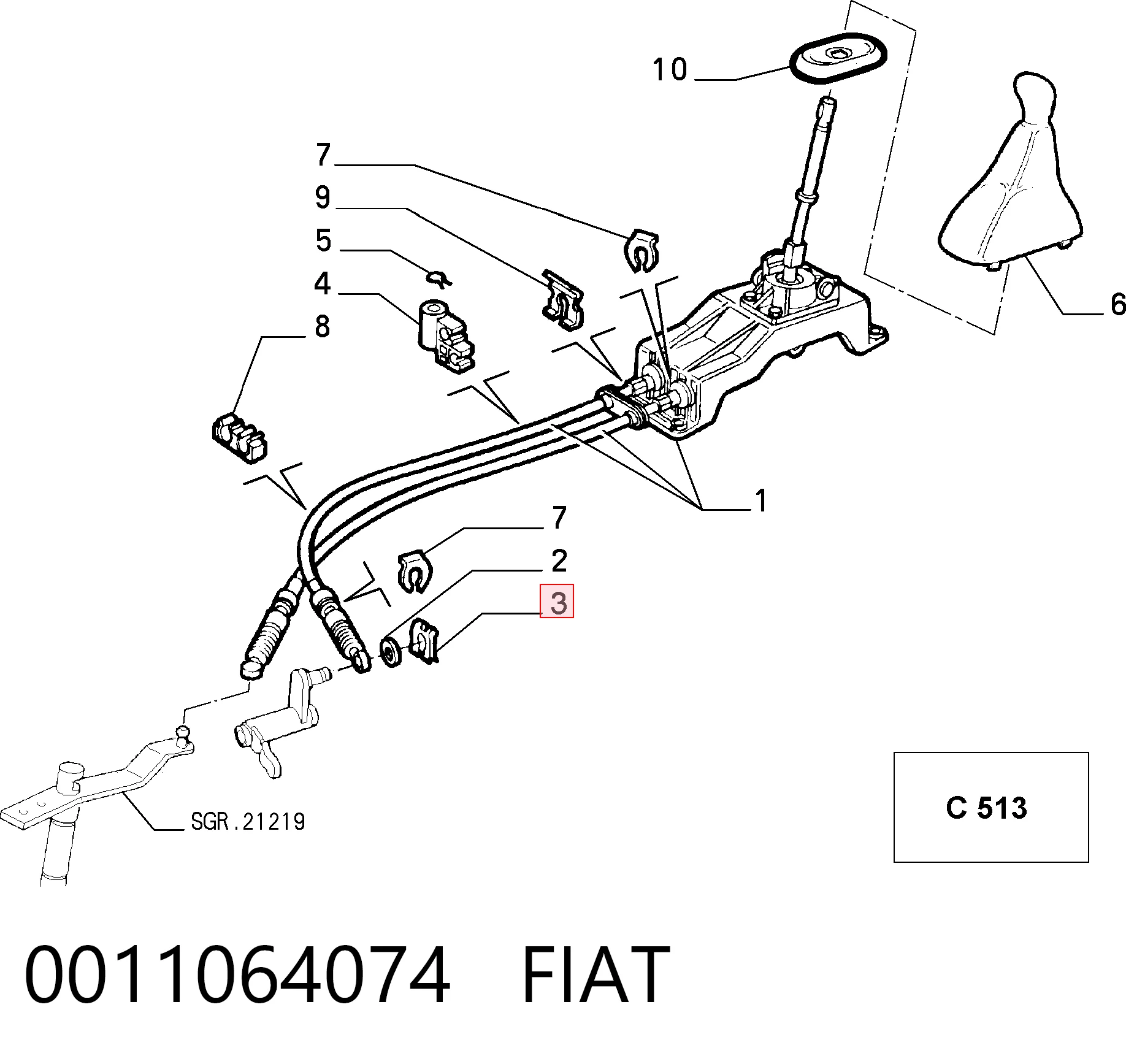 0011064074 Fiat/Alfa/Lancia