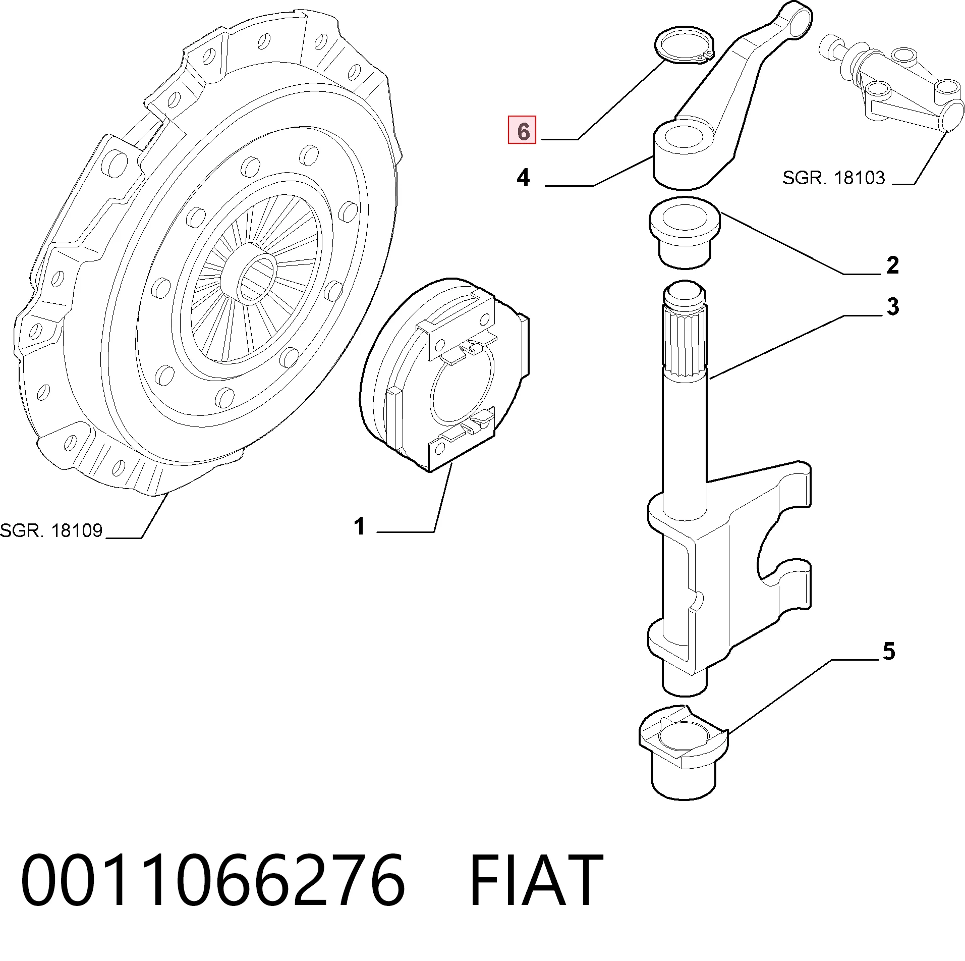 0011066276 Fiat/Alfa/Lancia