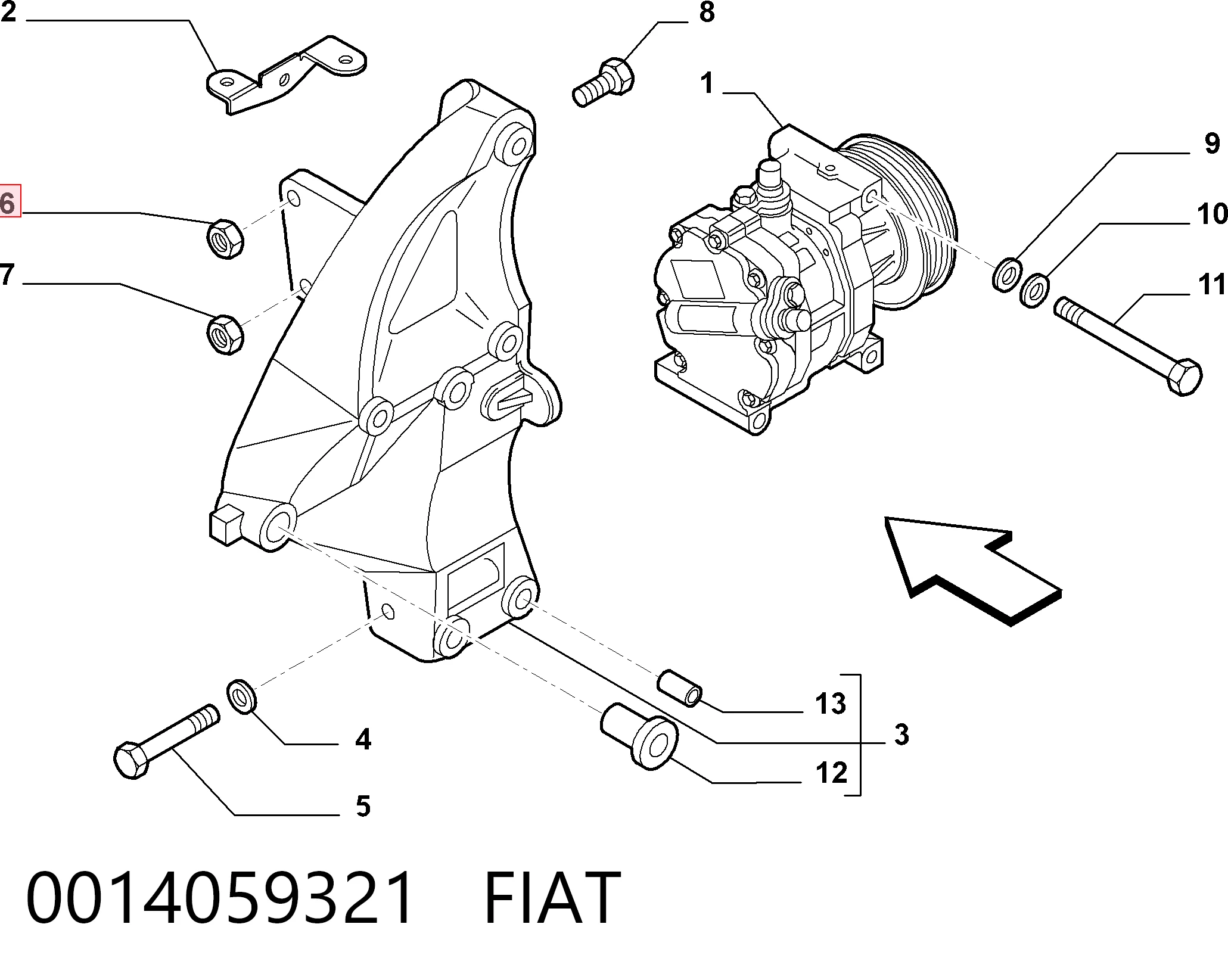 0014059321 Fiat/Alfa/Lancia