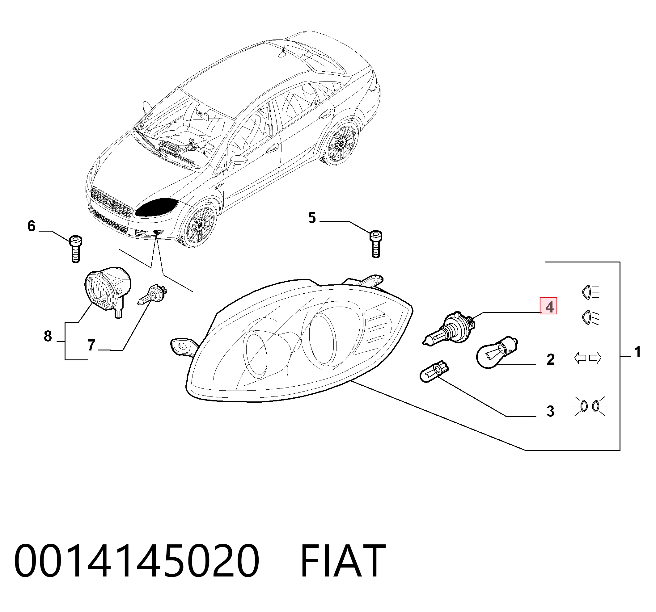 0014145020 Fiat/Alfa/Lancia