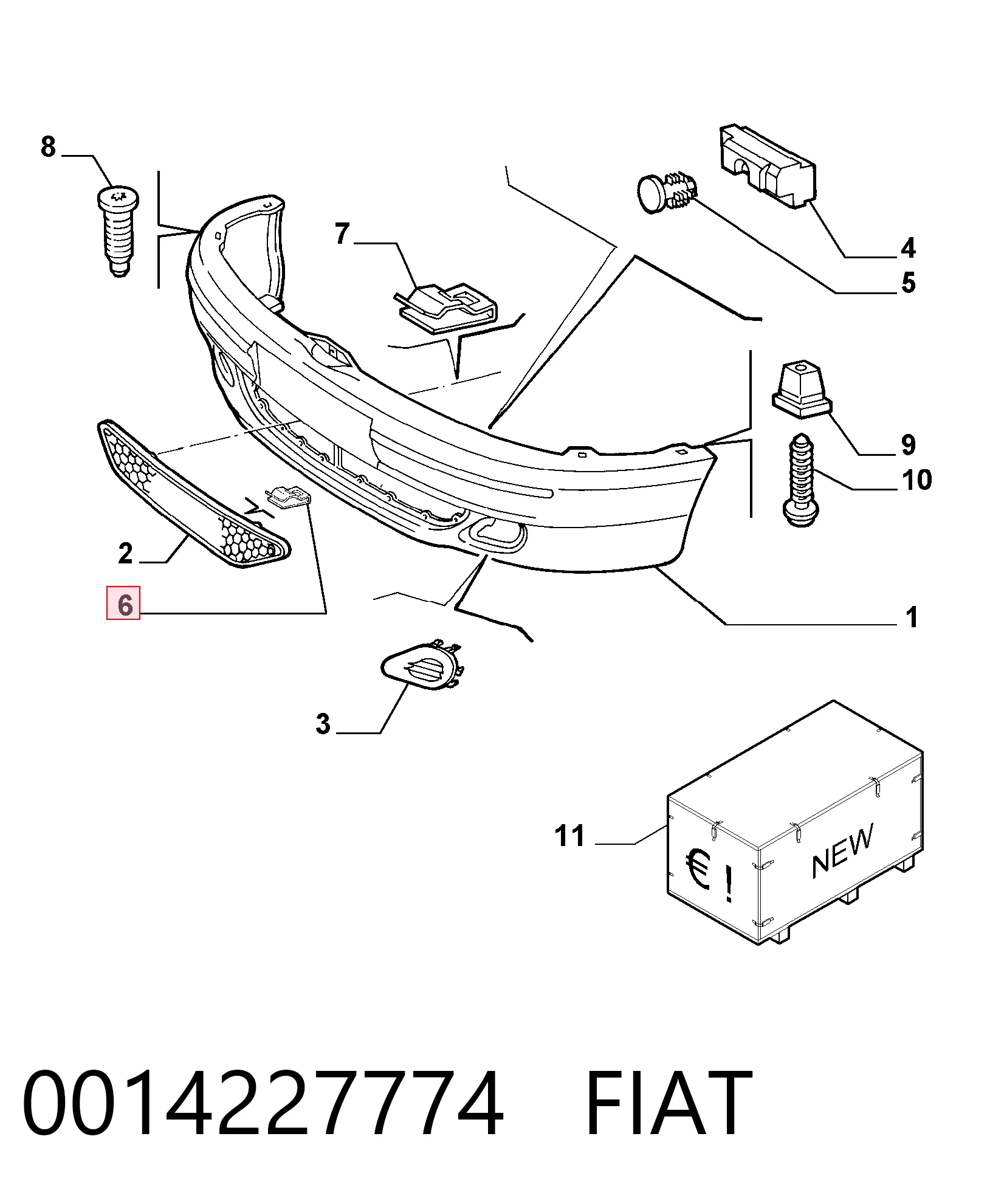 0014227774 Fiat/Alfa/Lancia