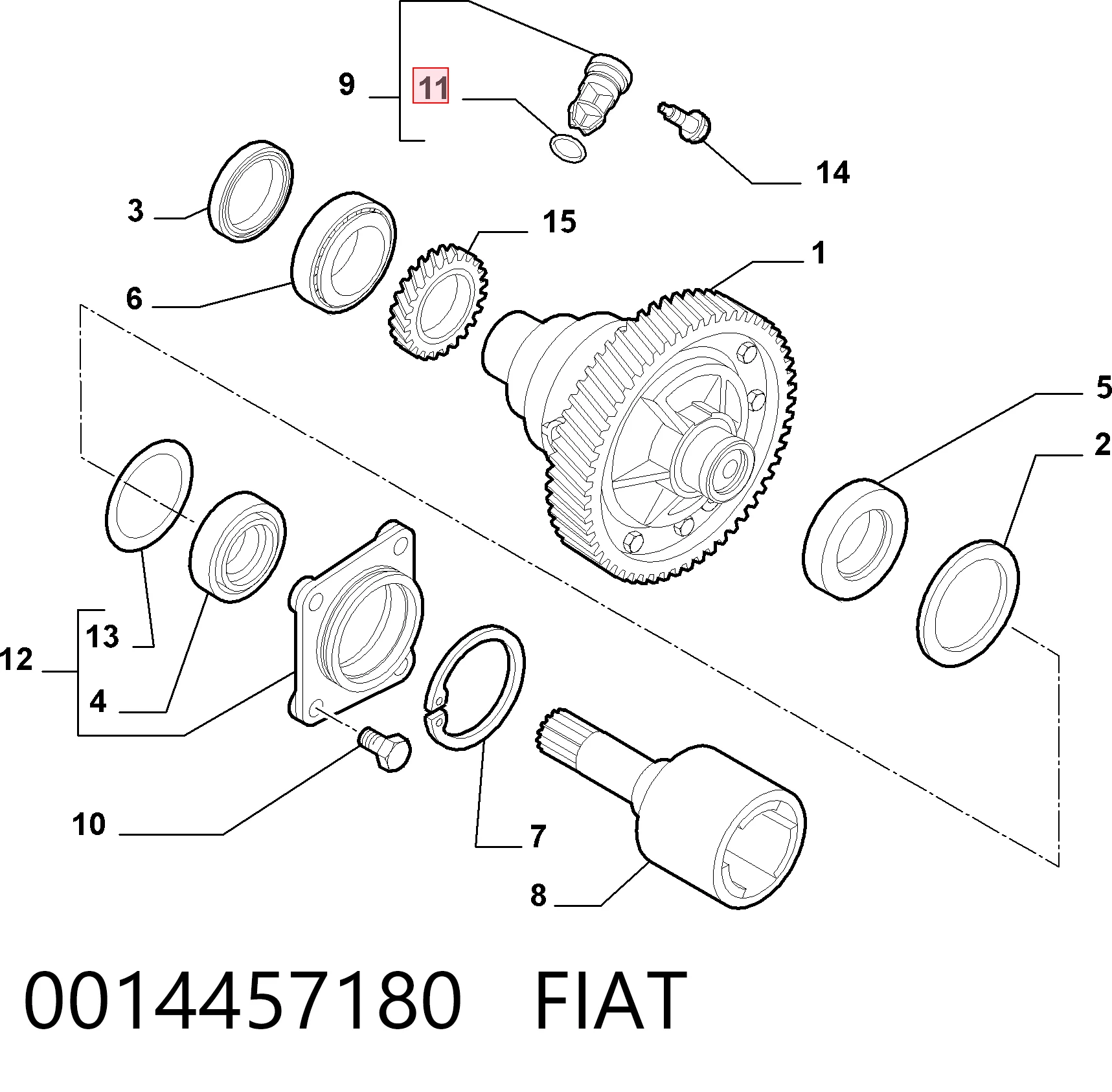 0014457180 Fiat/Alfa/Lancia