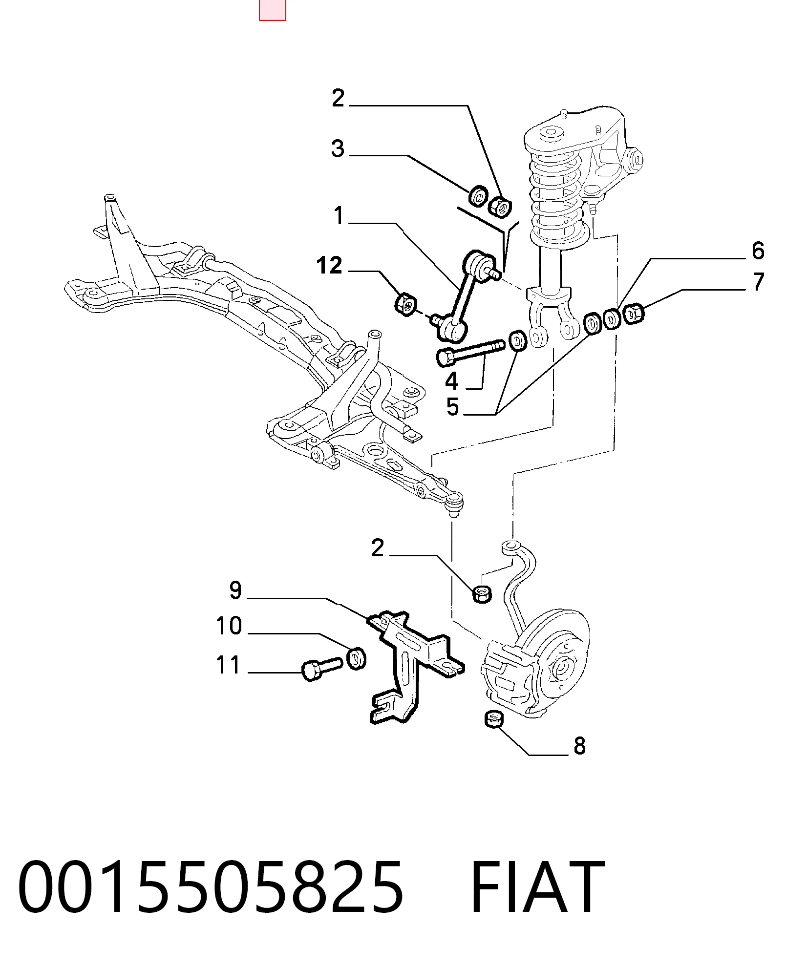 0015505825 Fiat/Alfa/Lancia