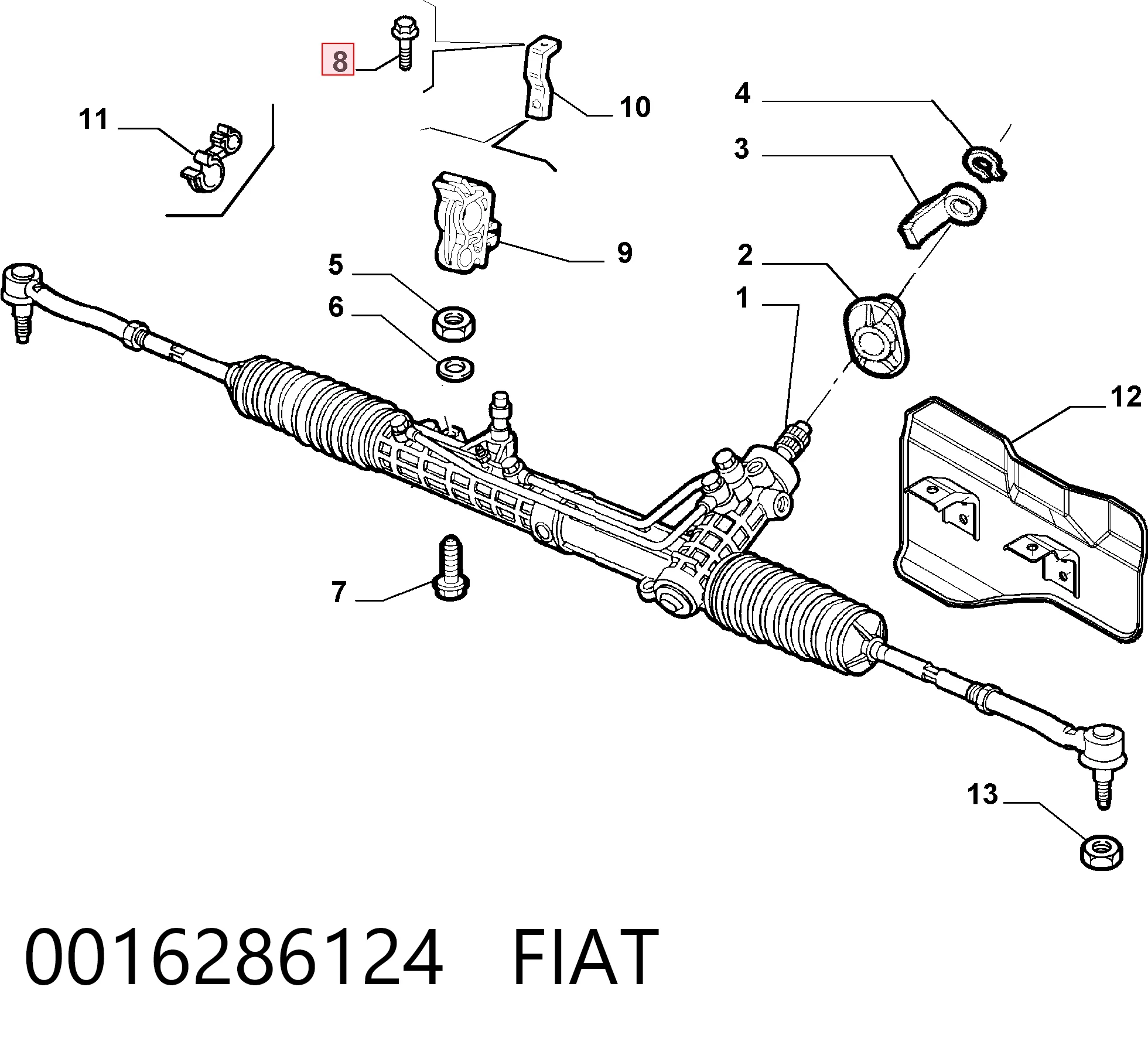 16585824 Iveco Parafuso do sistema de escape (do silenciador)