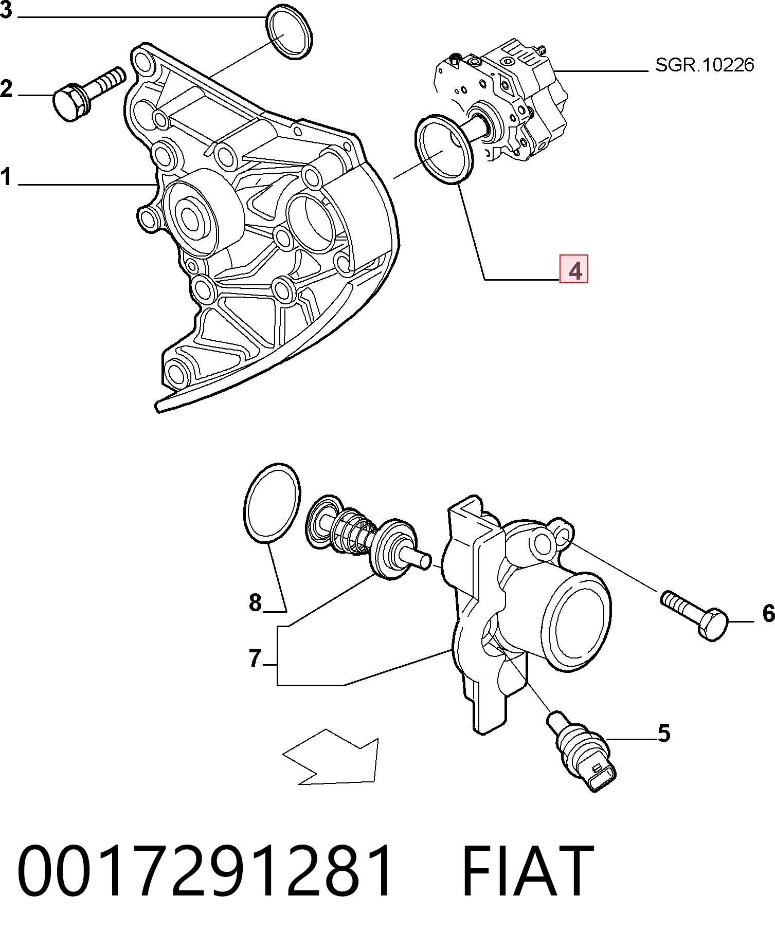 0017291281 Fiat/Alfa/Lancia