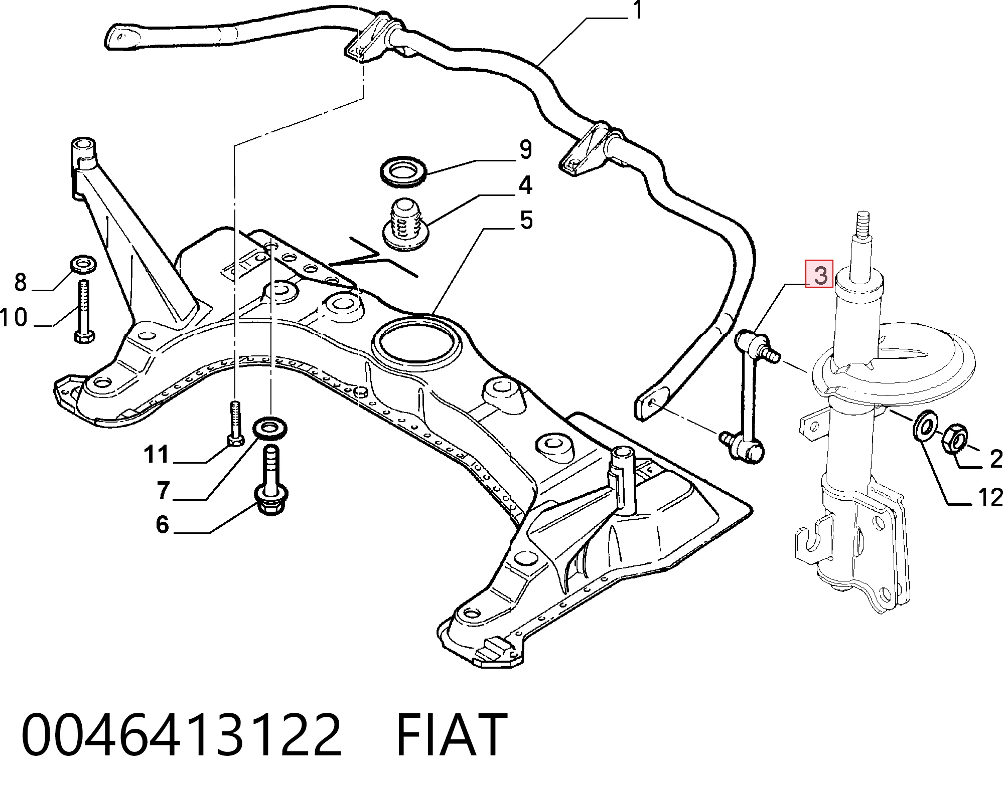 0046413122 Fiat/Alfa/Lancia