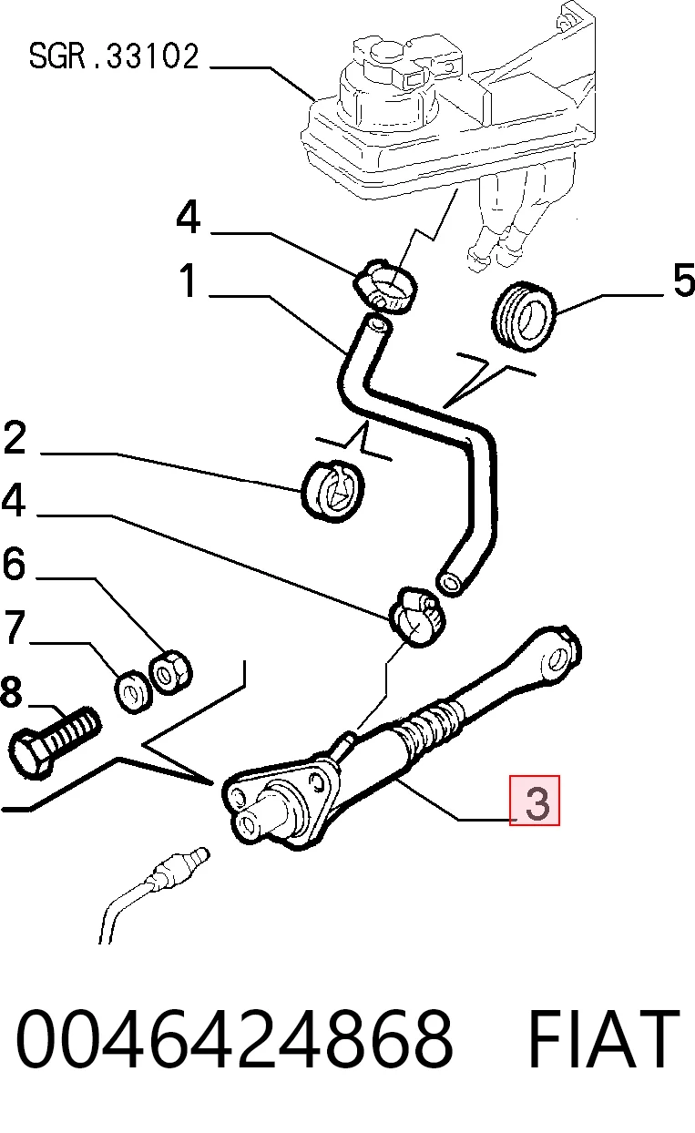Compre Cilindro mestre de embraiagem Alfa Romeo 156 