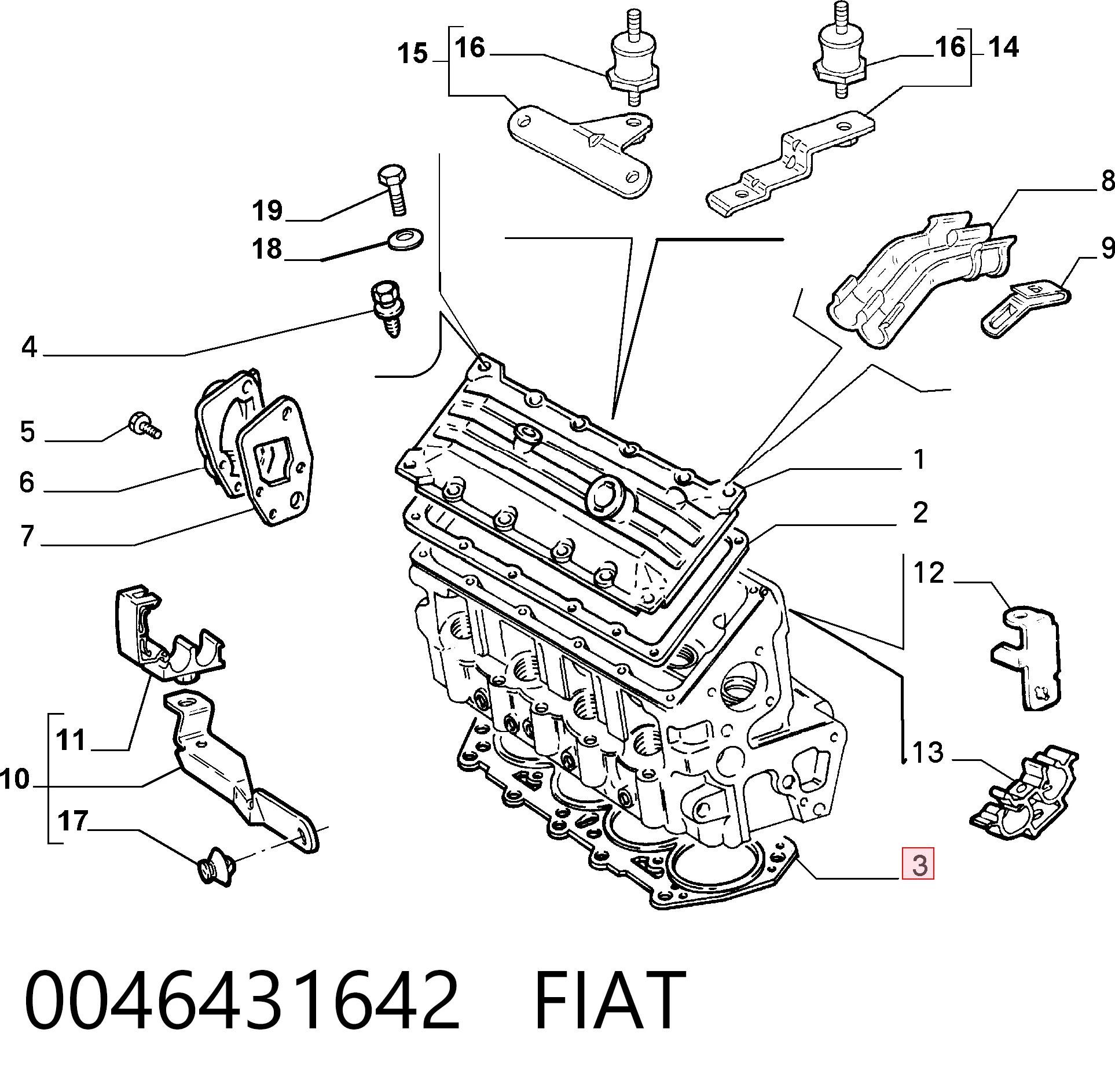 Compre 8701237 Kamoka Vedante de cabeça de motor (CBC)