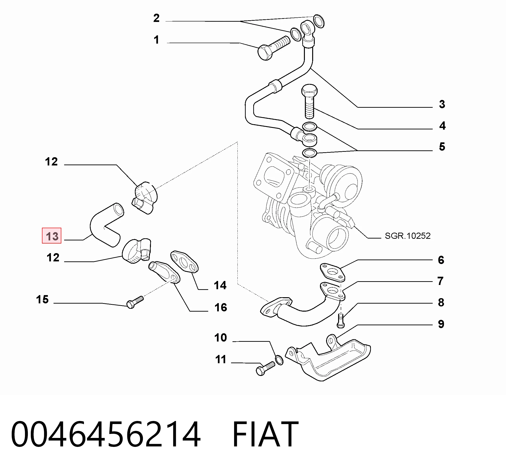 0046456214 Fiat/Alfa/Lancia