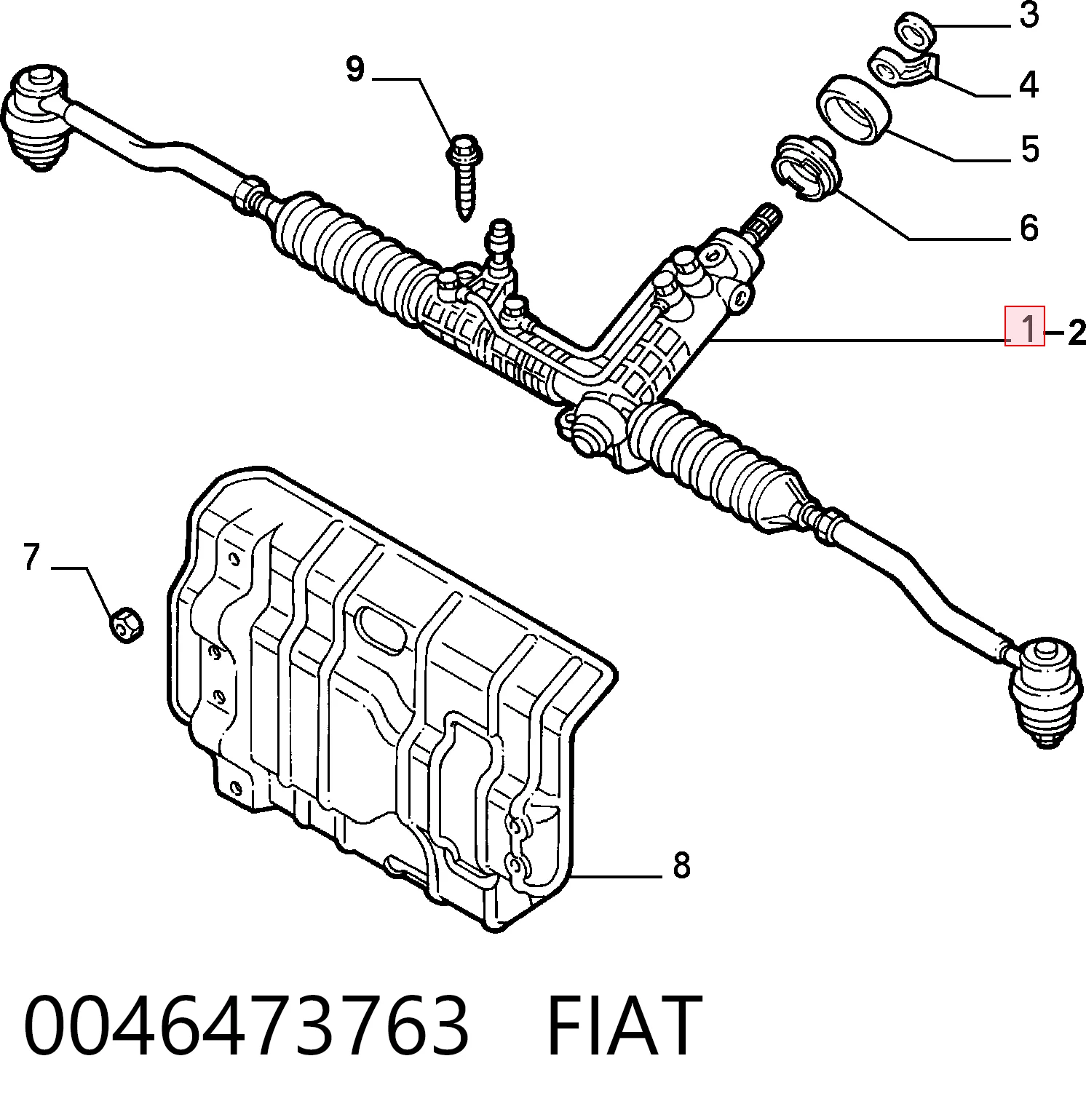 Cremalheira da direção Alfa Romeo 146  930 ao melhor preço