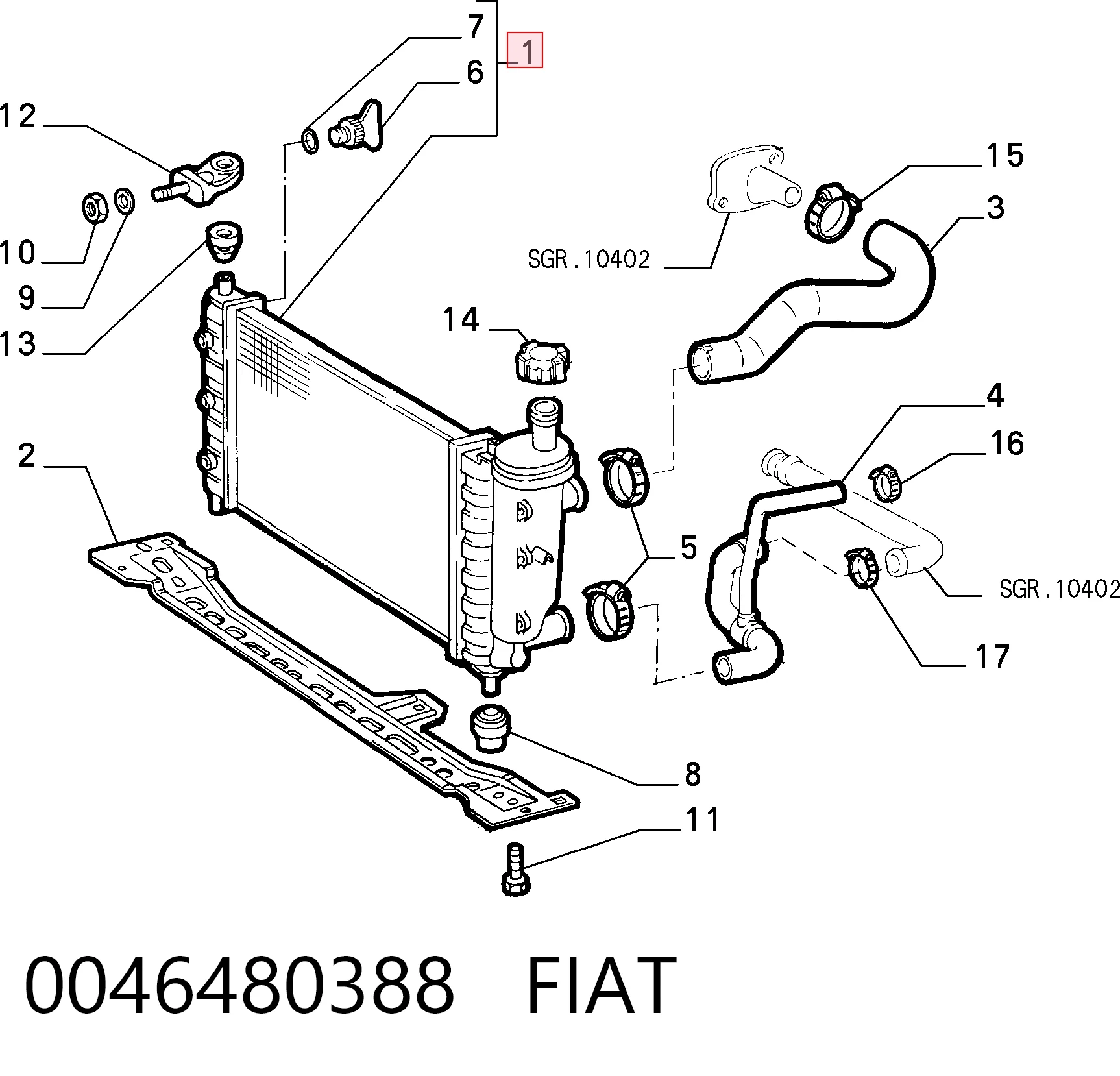 0046480388 Fiat/Alfa/Lancia