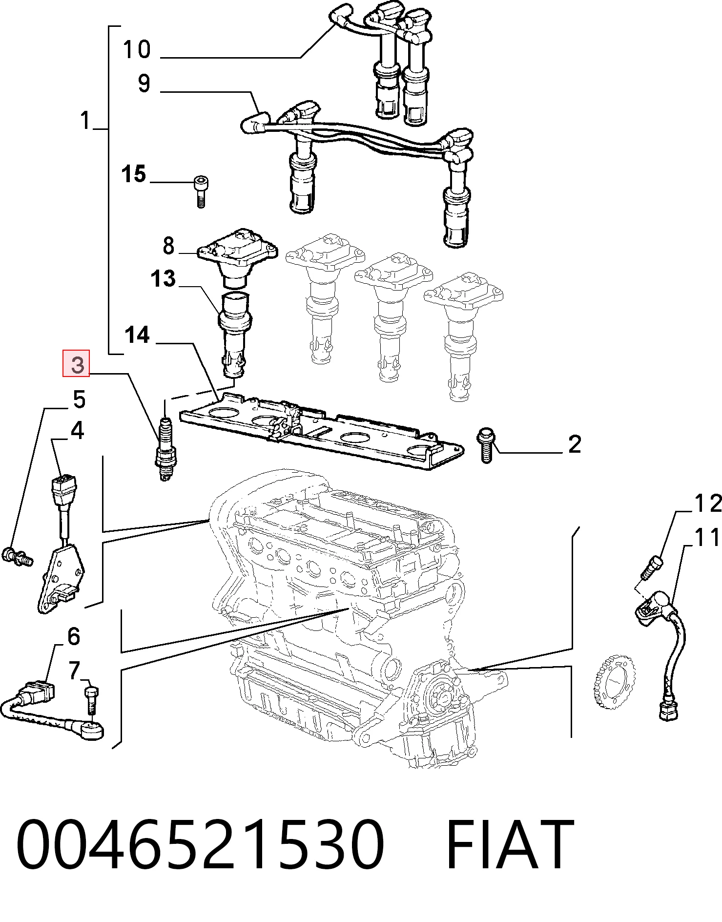 0046521530 Fiat/Alfa/Lancia
